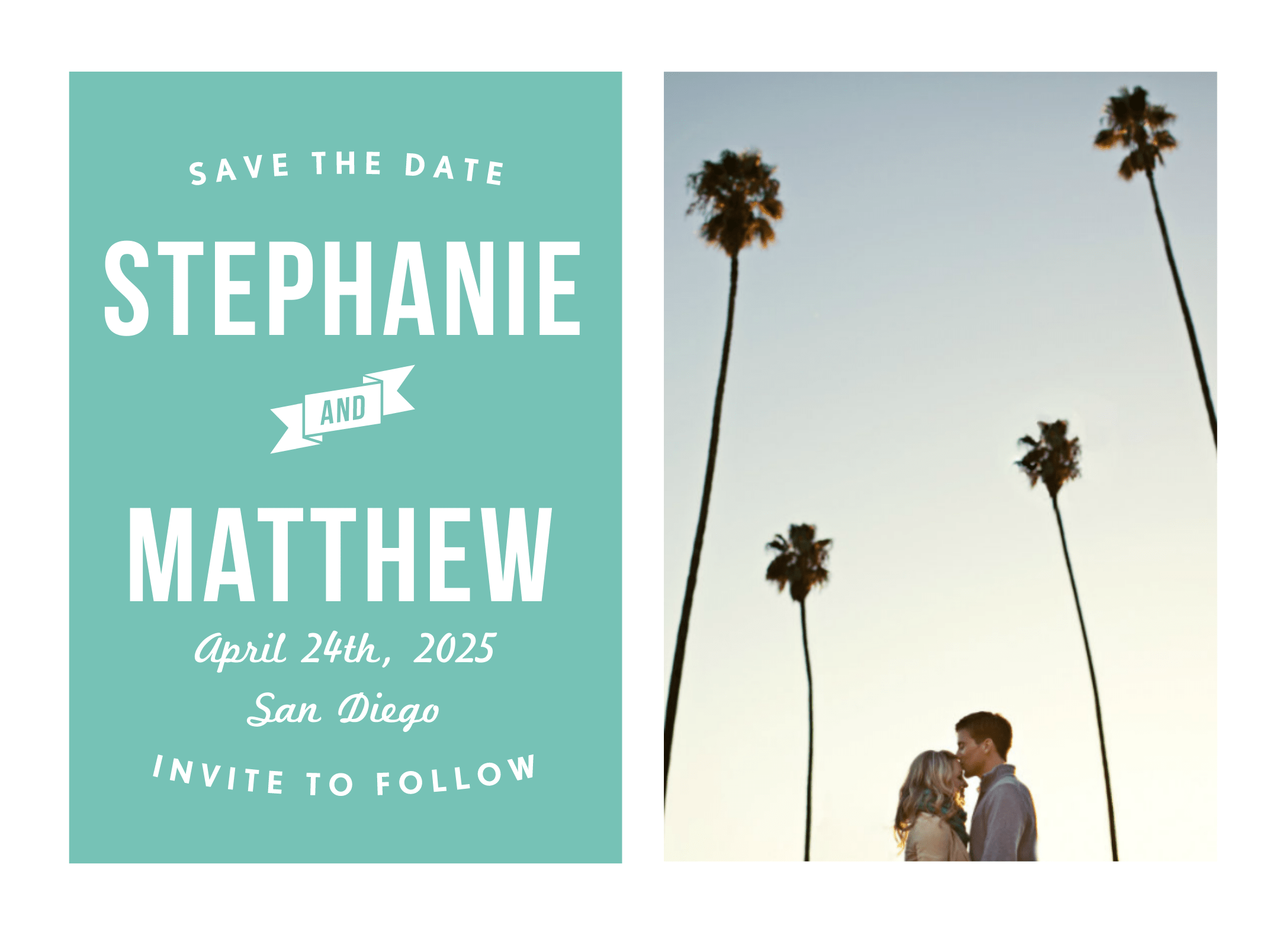 Palm Save The Date