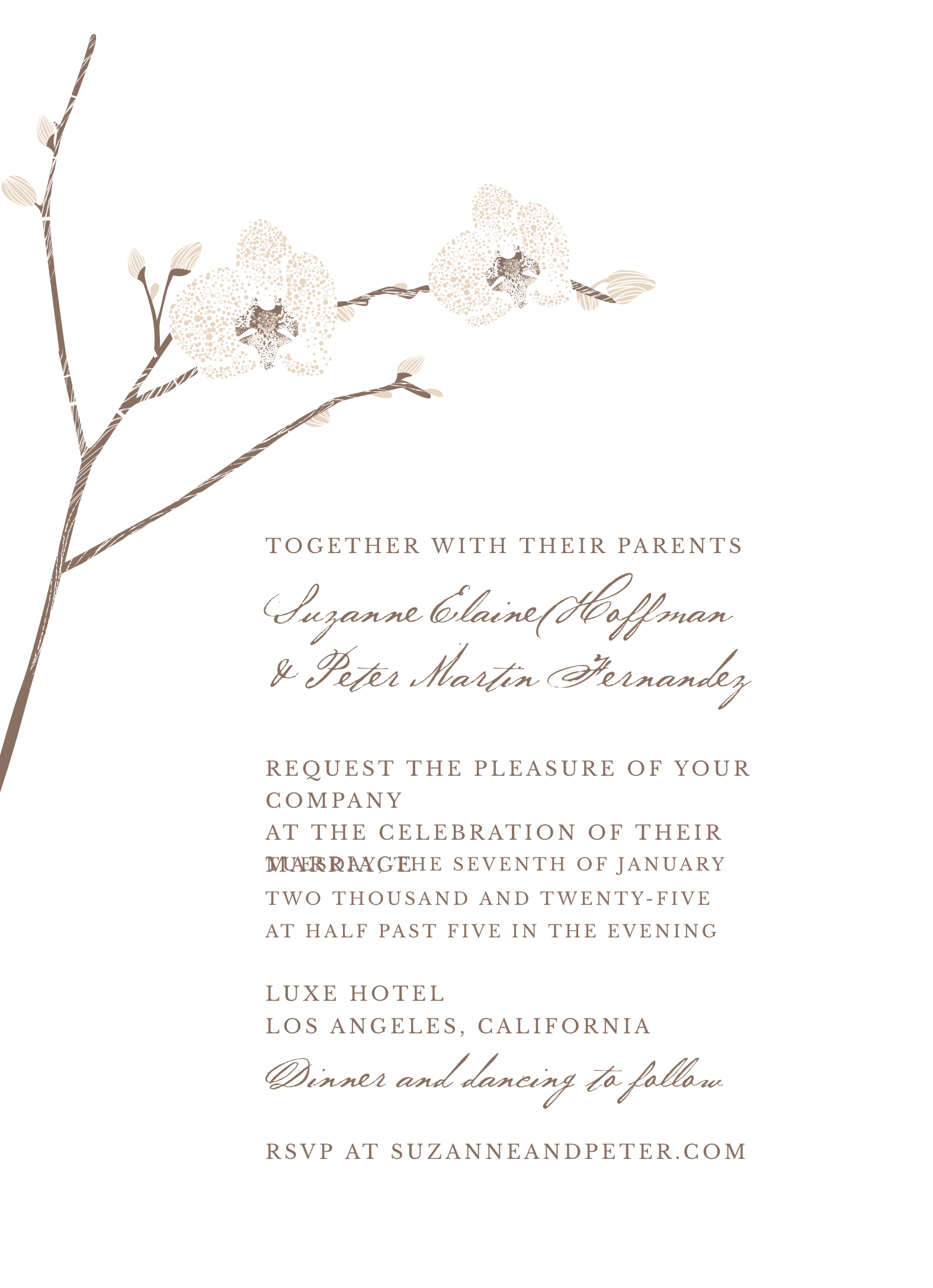 Orchid Invitation