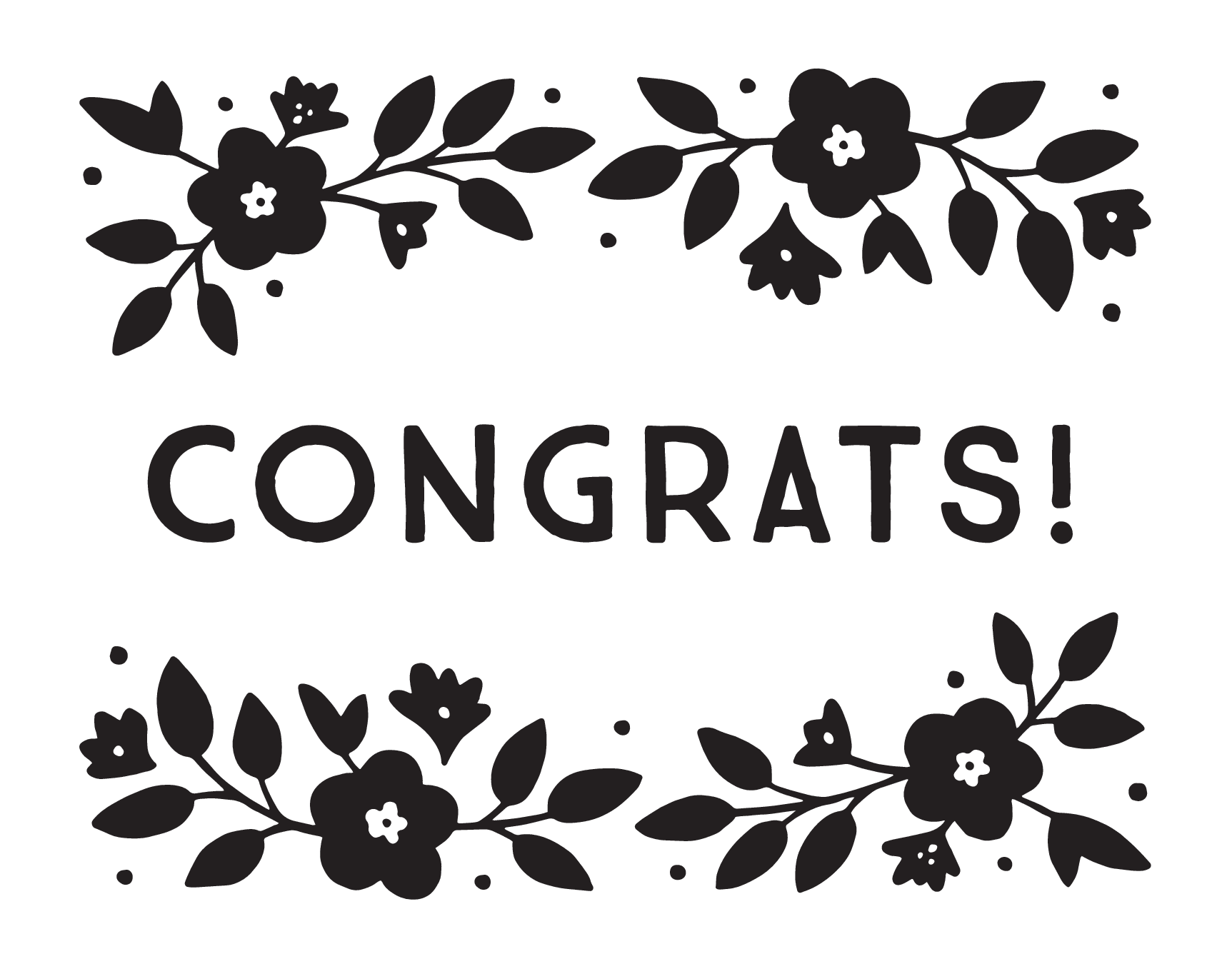 Floral Congrats