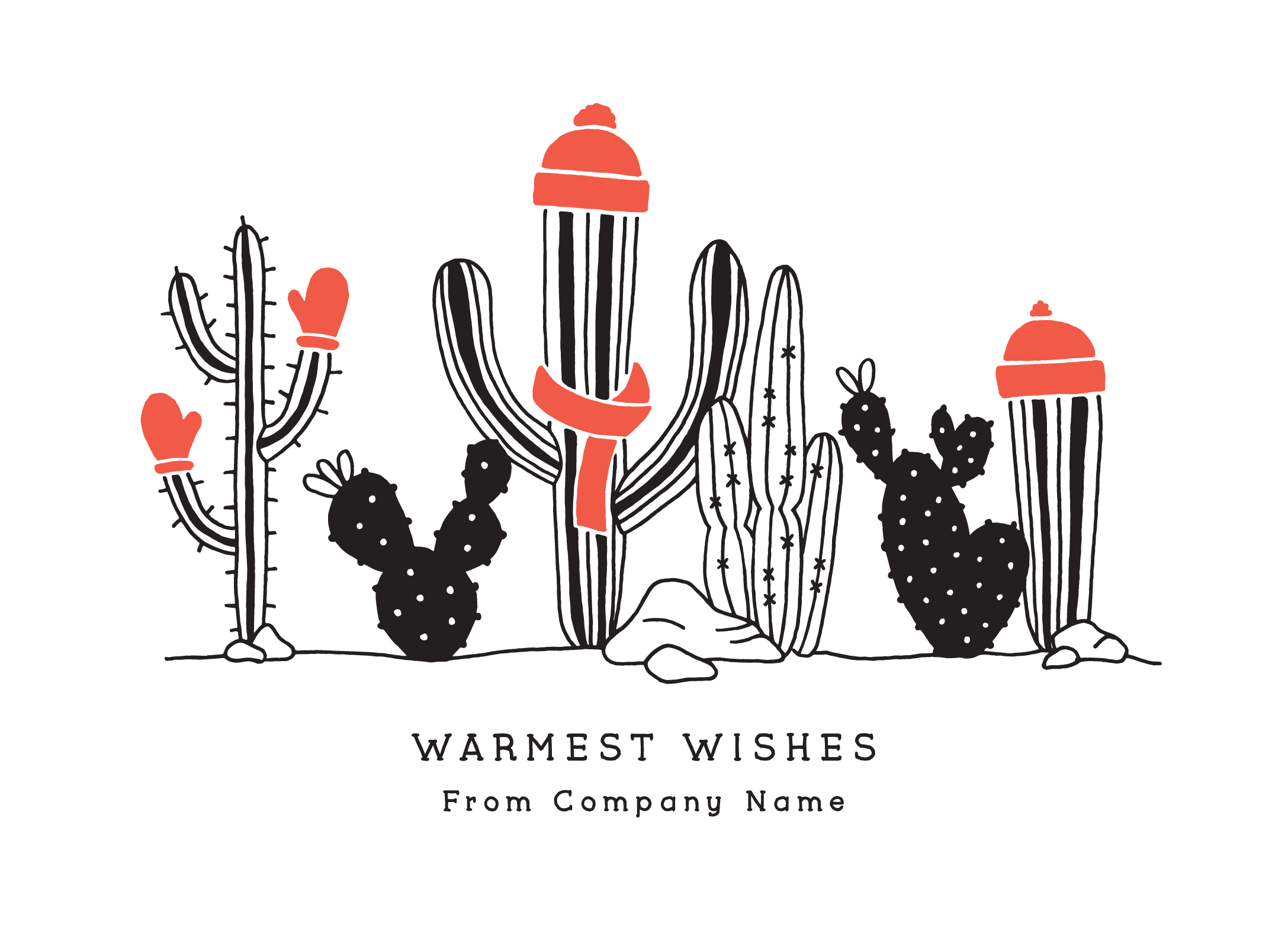 Festive Cacti Flat