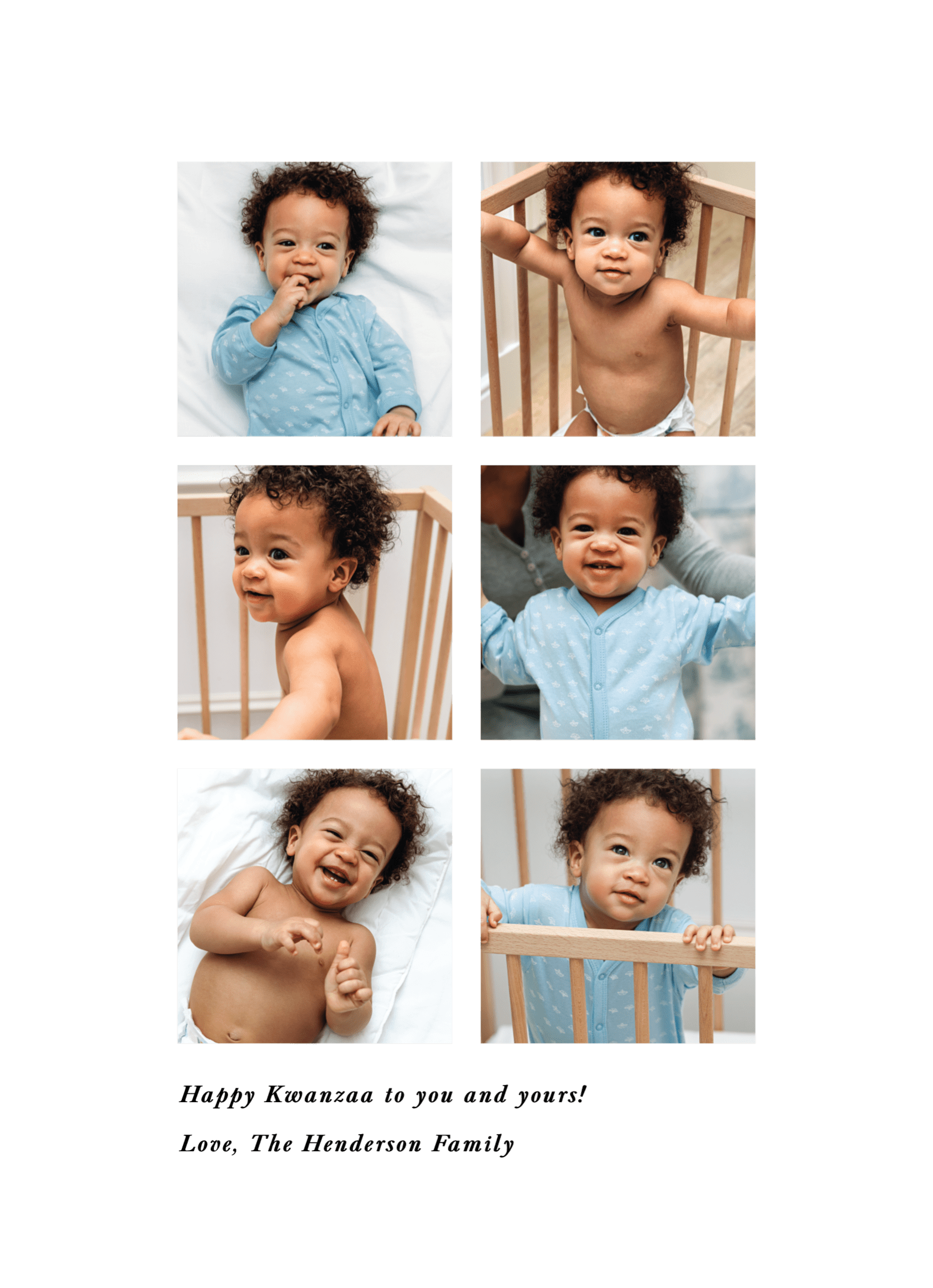 Minimal Multi Photo Kwanzaa
