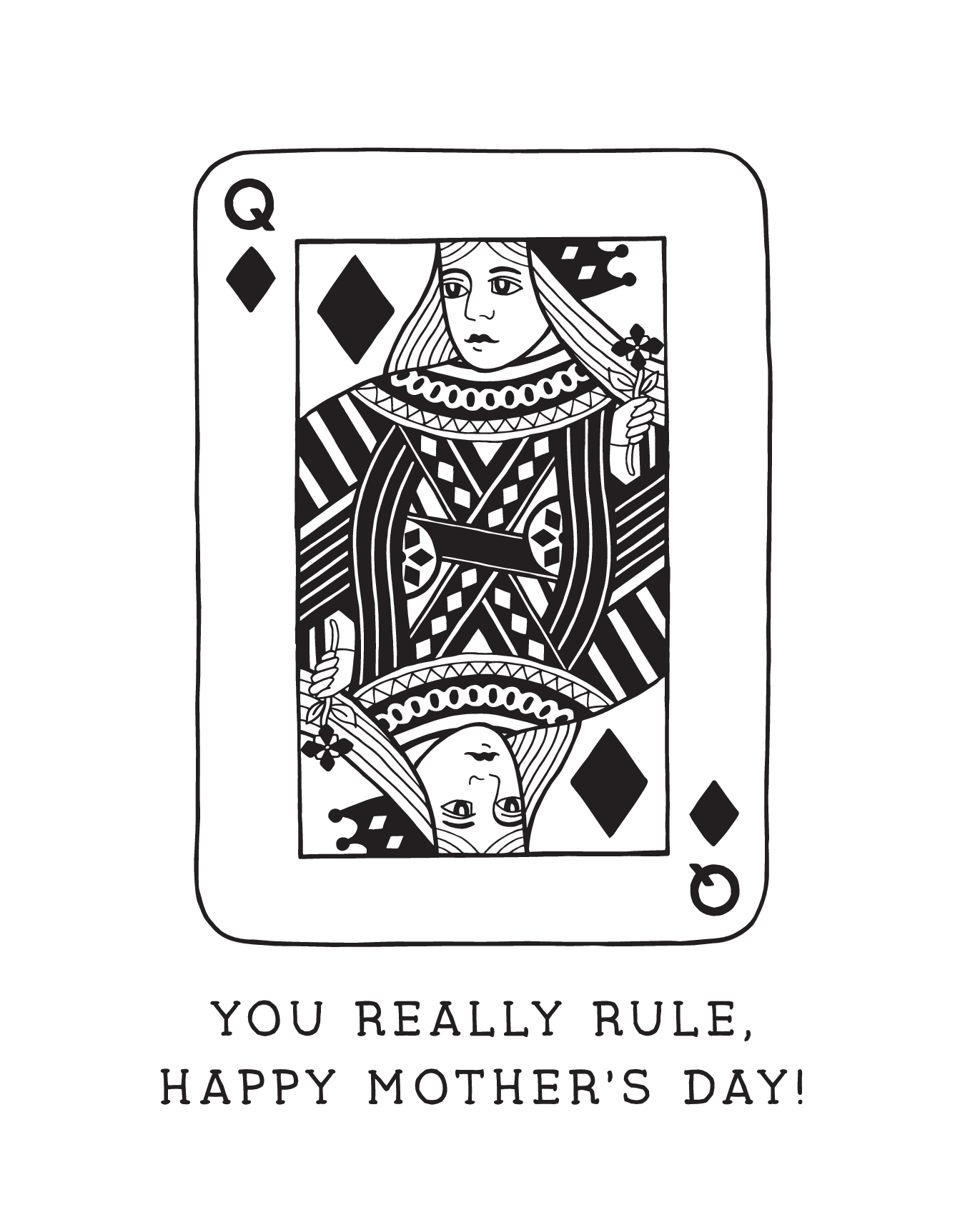 Moms Rule by Hello Paper Co. | Postable