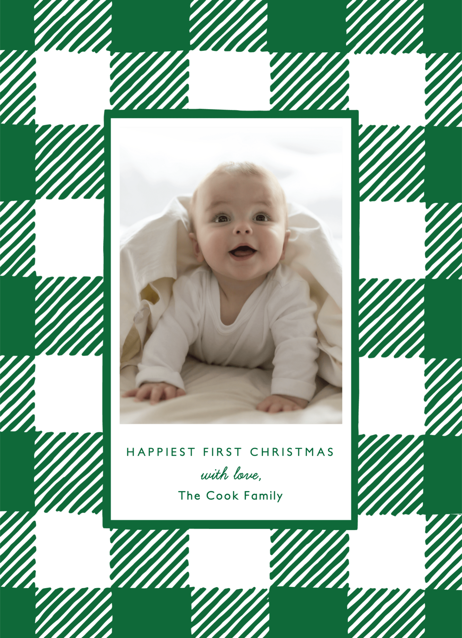 First Christmas Plaid