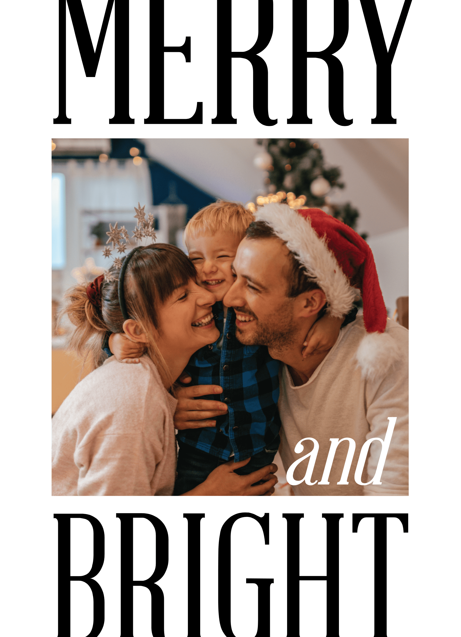 Big Merry And Bright Typography