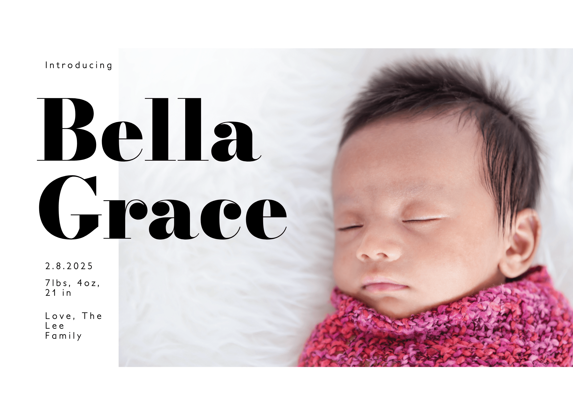 Sweet Birth Announcement 