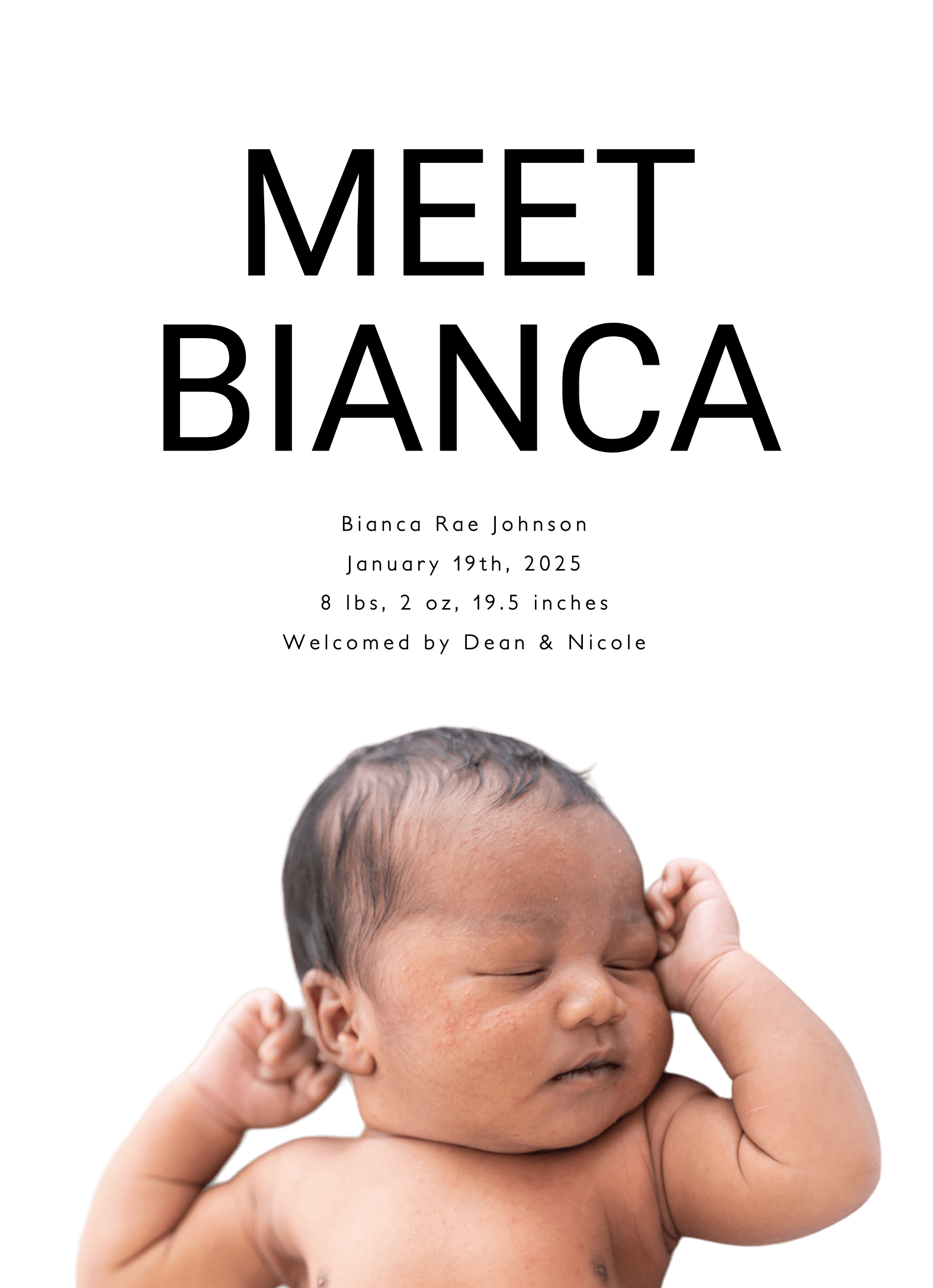 Meet Our Baby