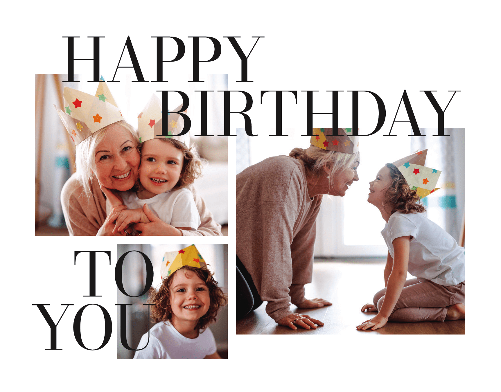 Happy Birthday Triple Stack by Hello Paper Co. | Postable