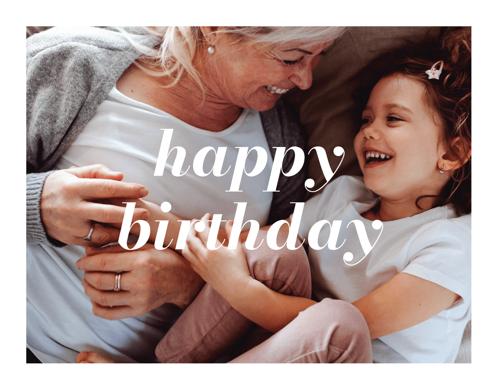 Centered Happy Birthday