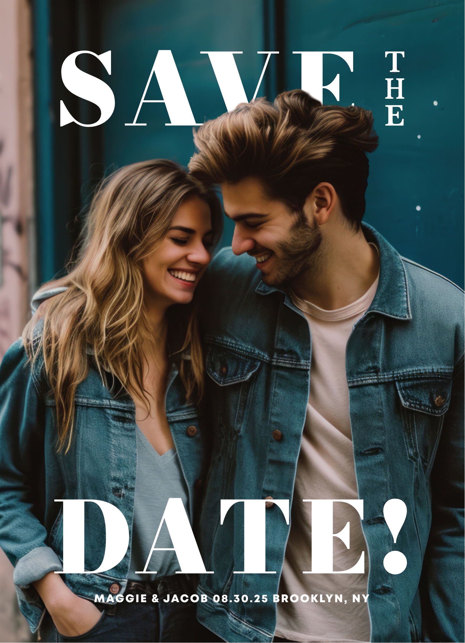 Bold Pop Out Save The Date