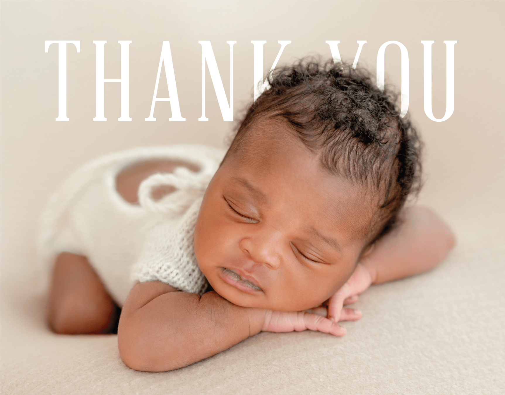 Baby Photo Overlap Thank You