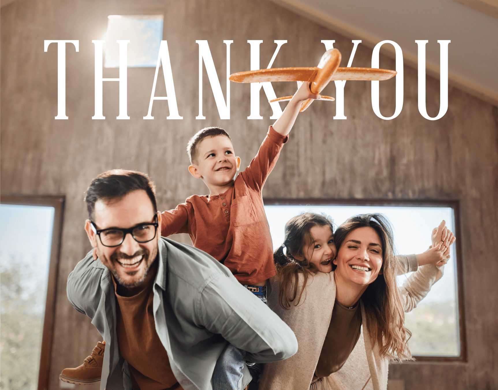 Family Photo Overlap Thank You