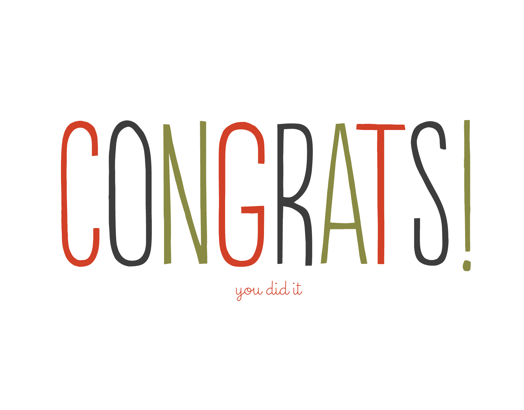 Congrats