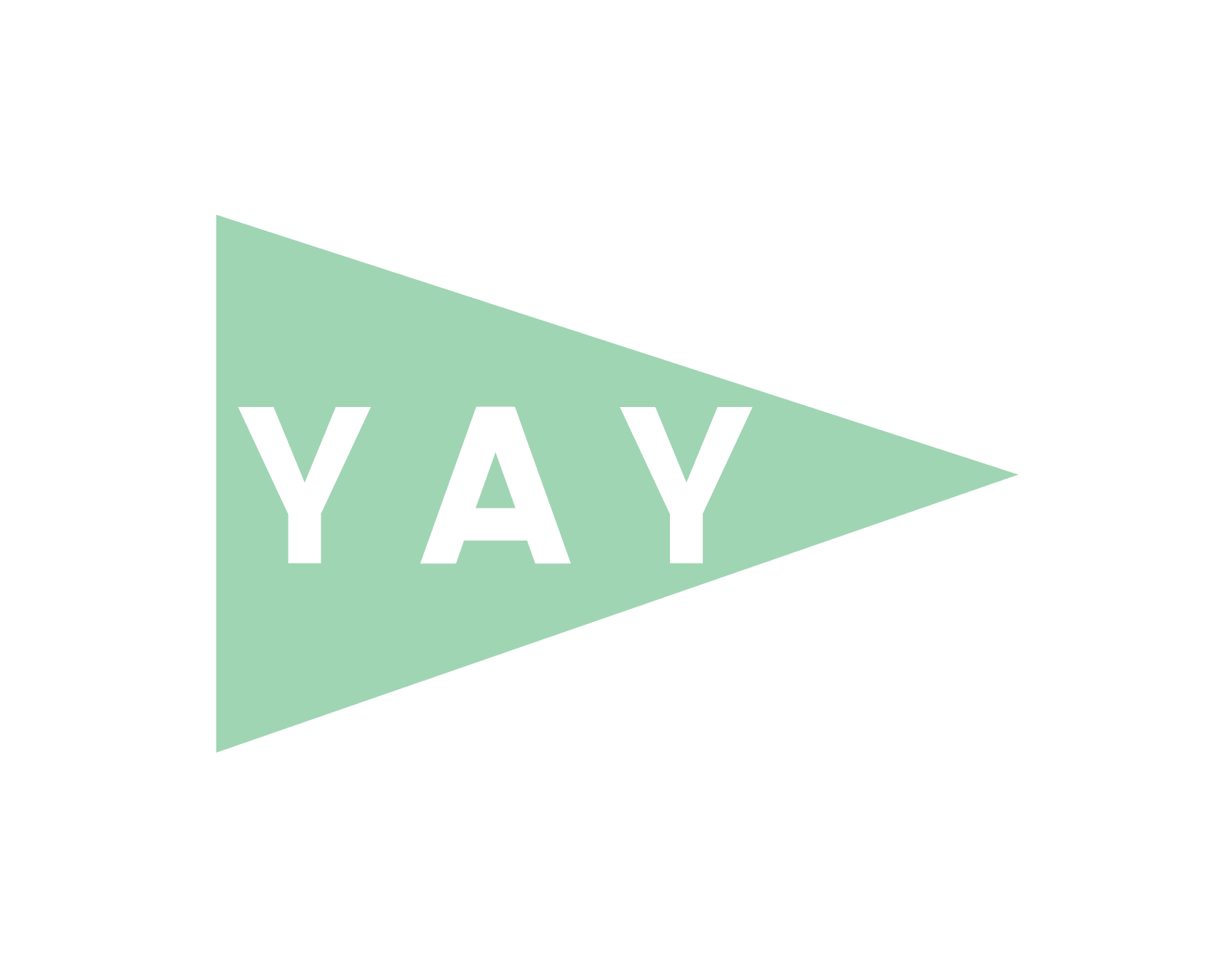 Yay Pennant Mint