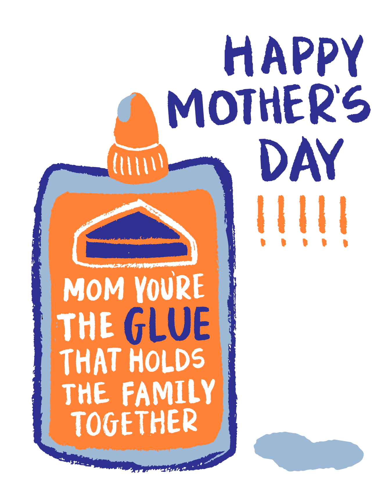 Mother's Day Glue Bottle