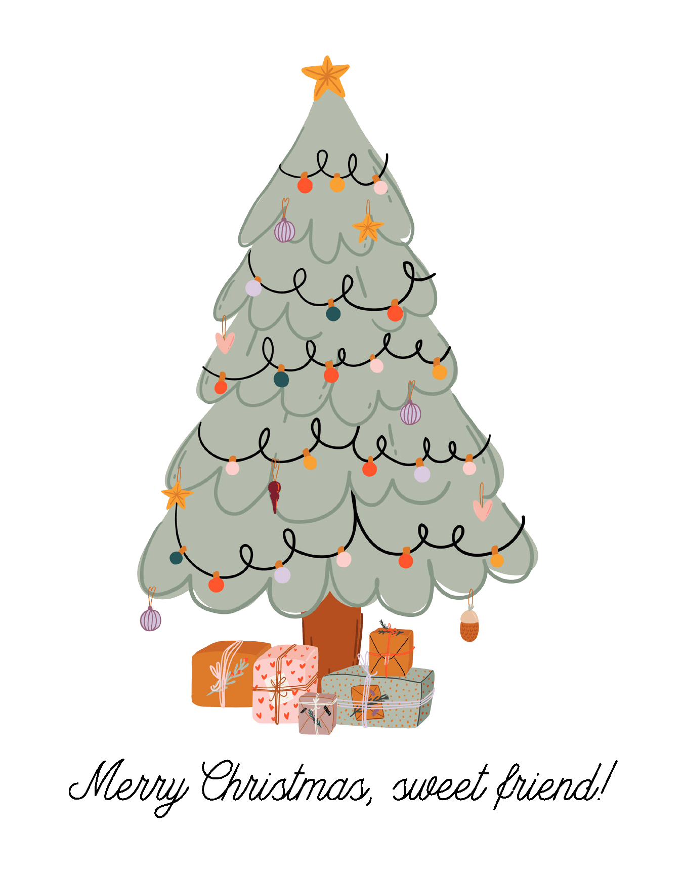 Merry Christmas Sweet Friend