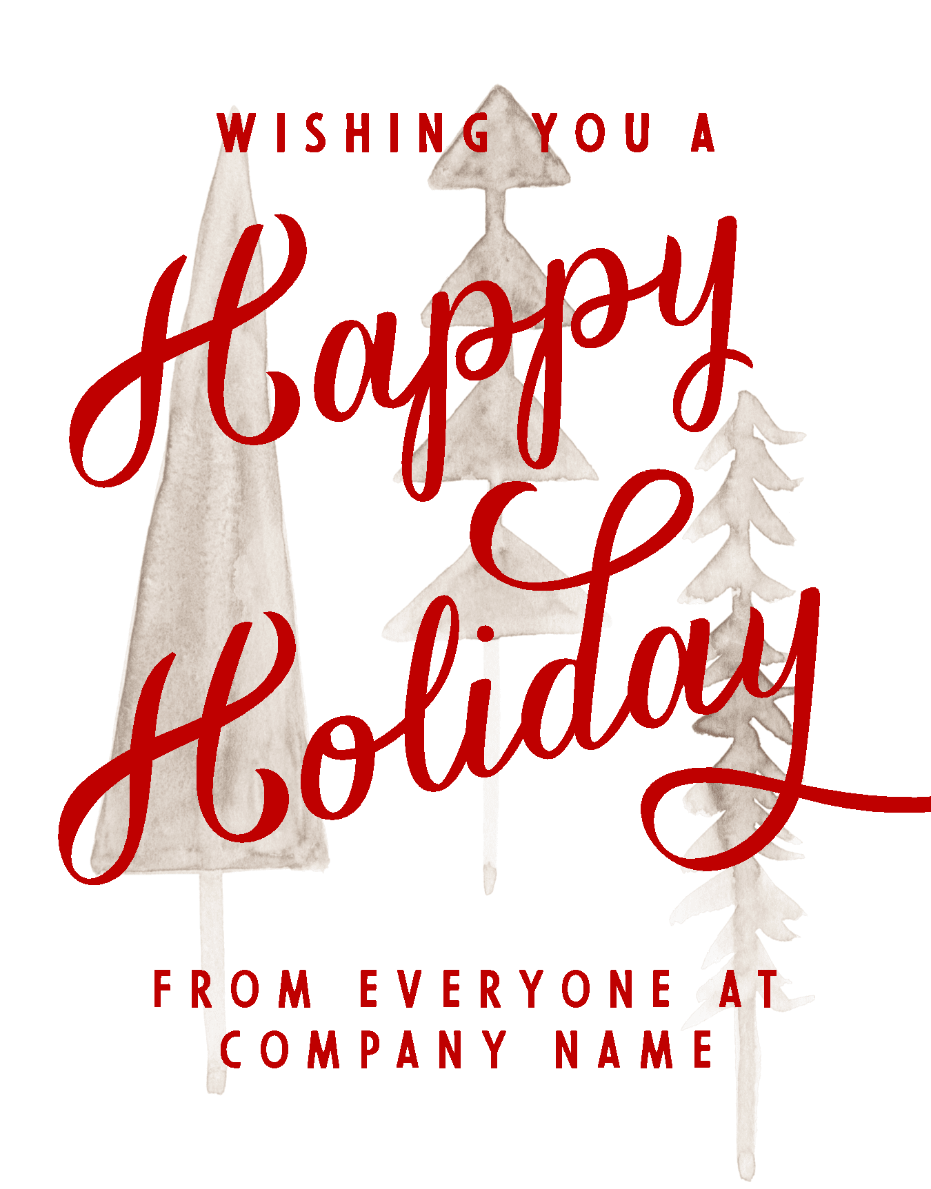 Happy Holiday Script