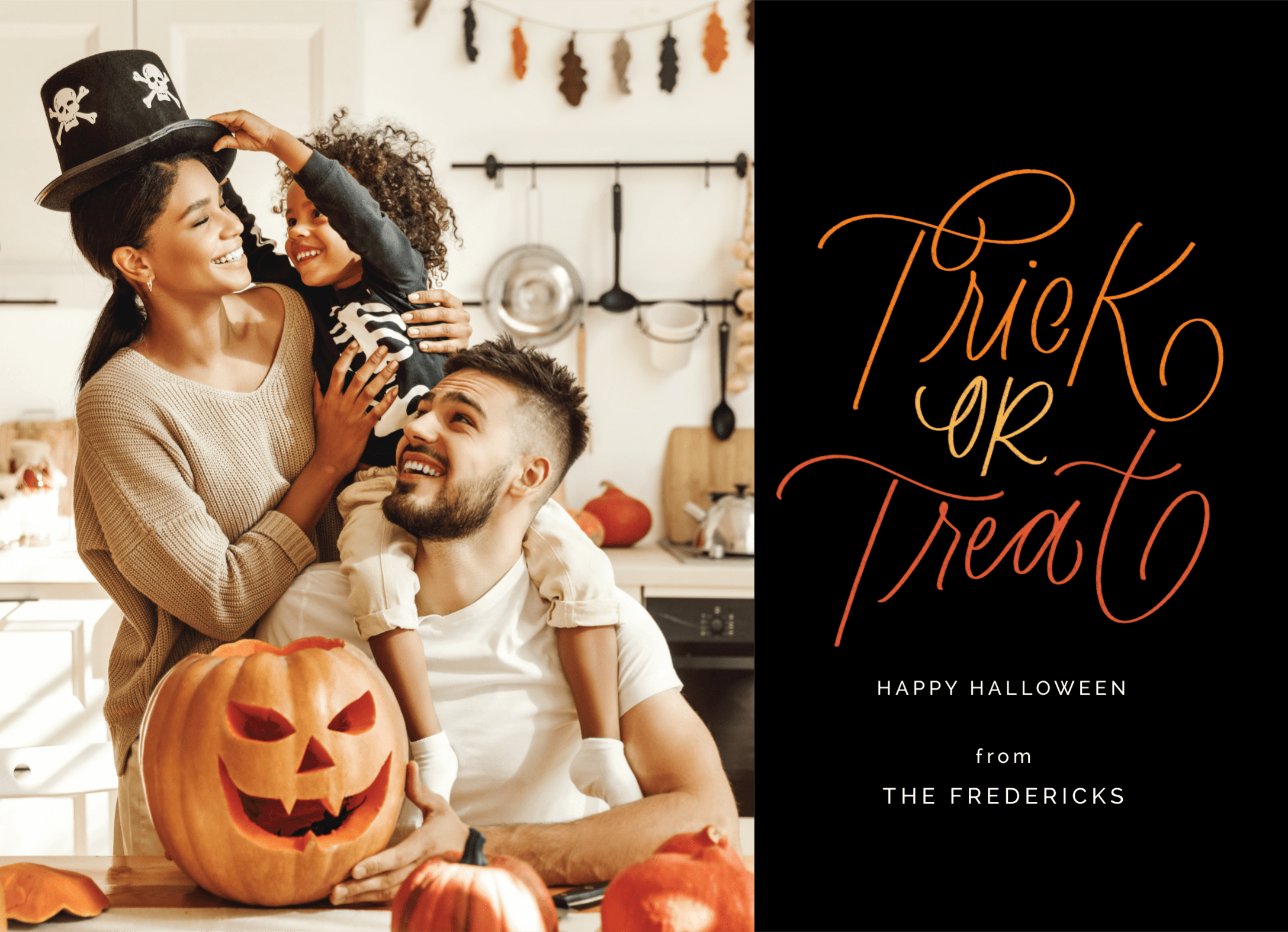 Hand Letter Trick-or-Treat