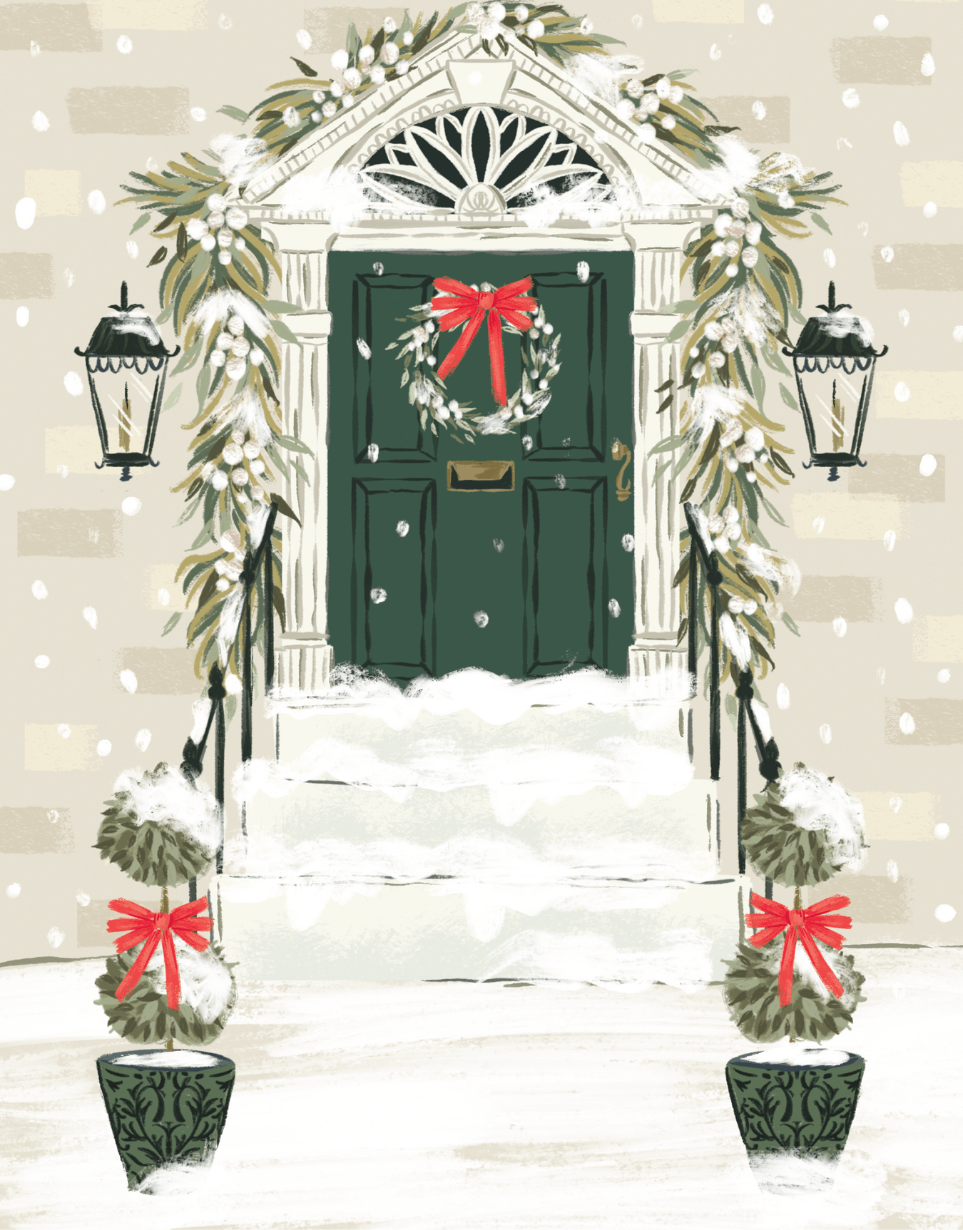 Frosty Front Porch
