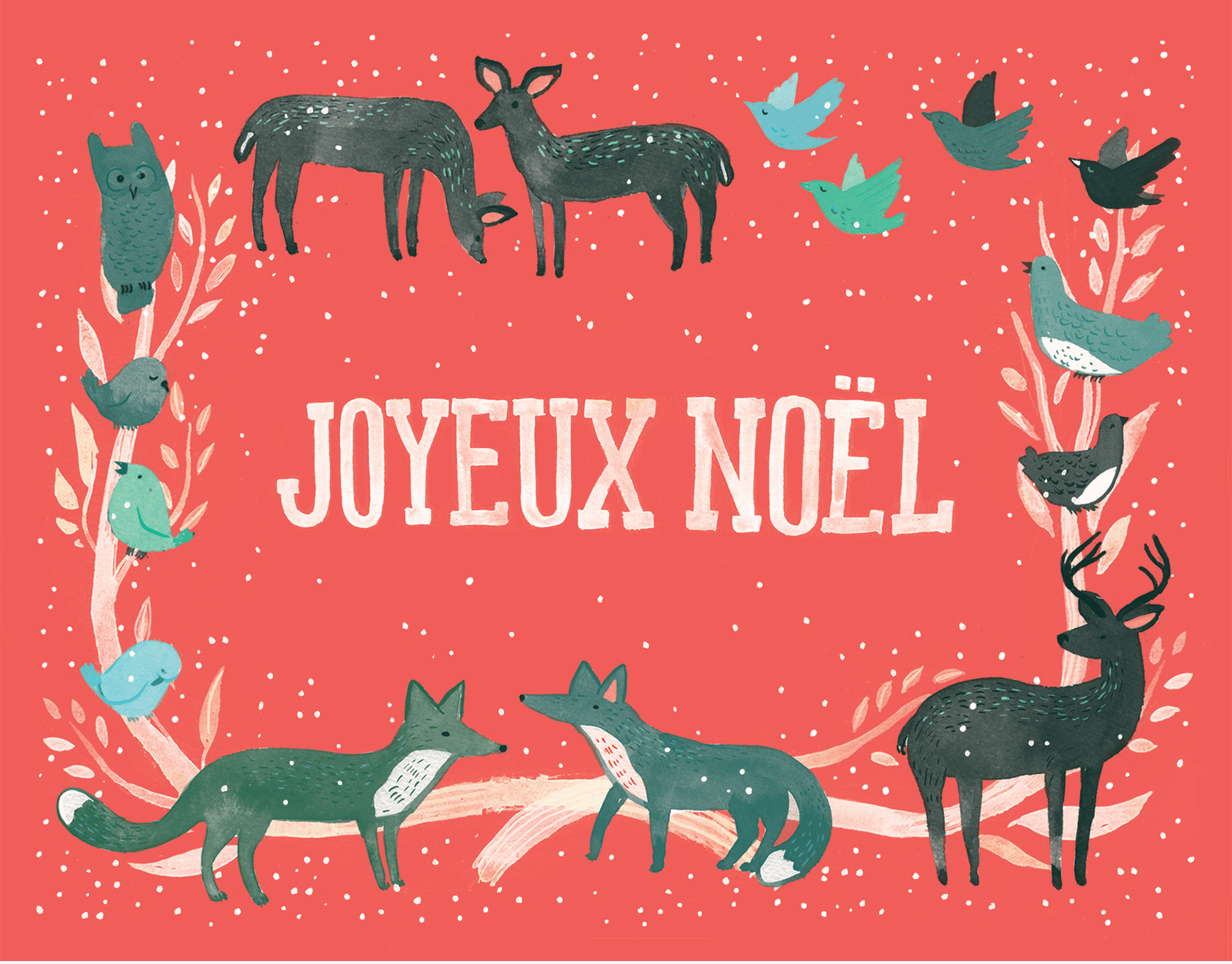 Joyeux Noel Pink