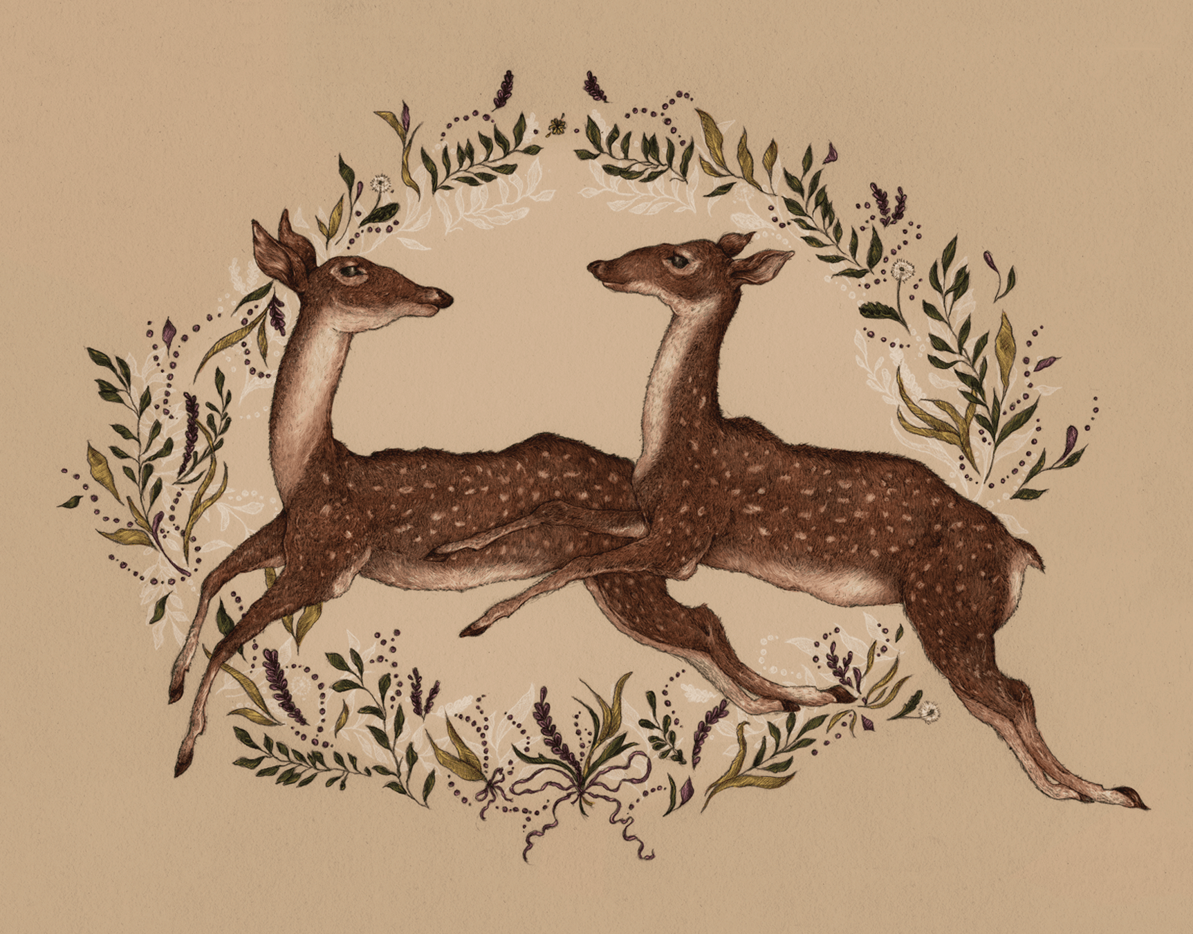 Jumping Deer