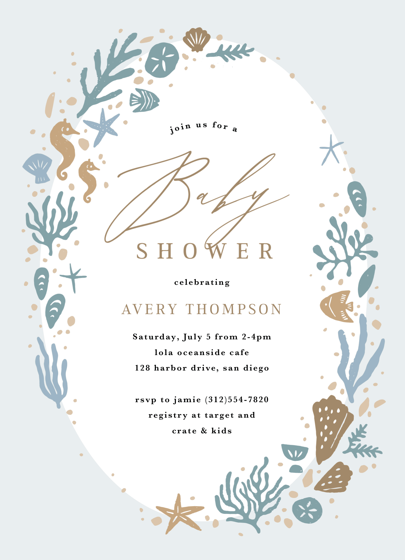 Coastal Baby Shower