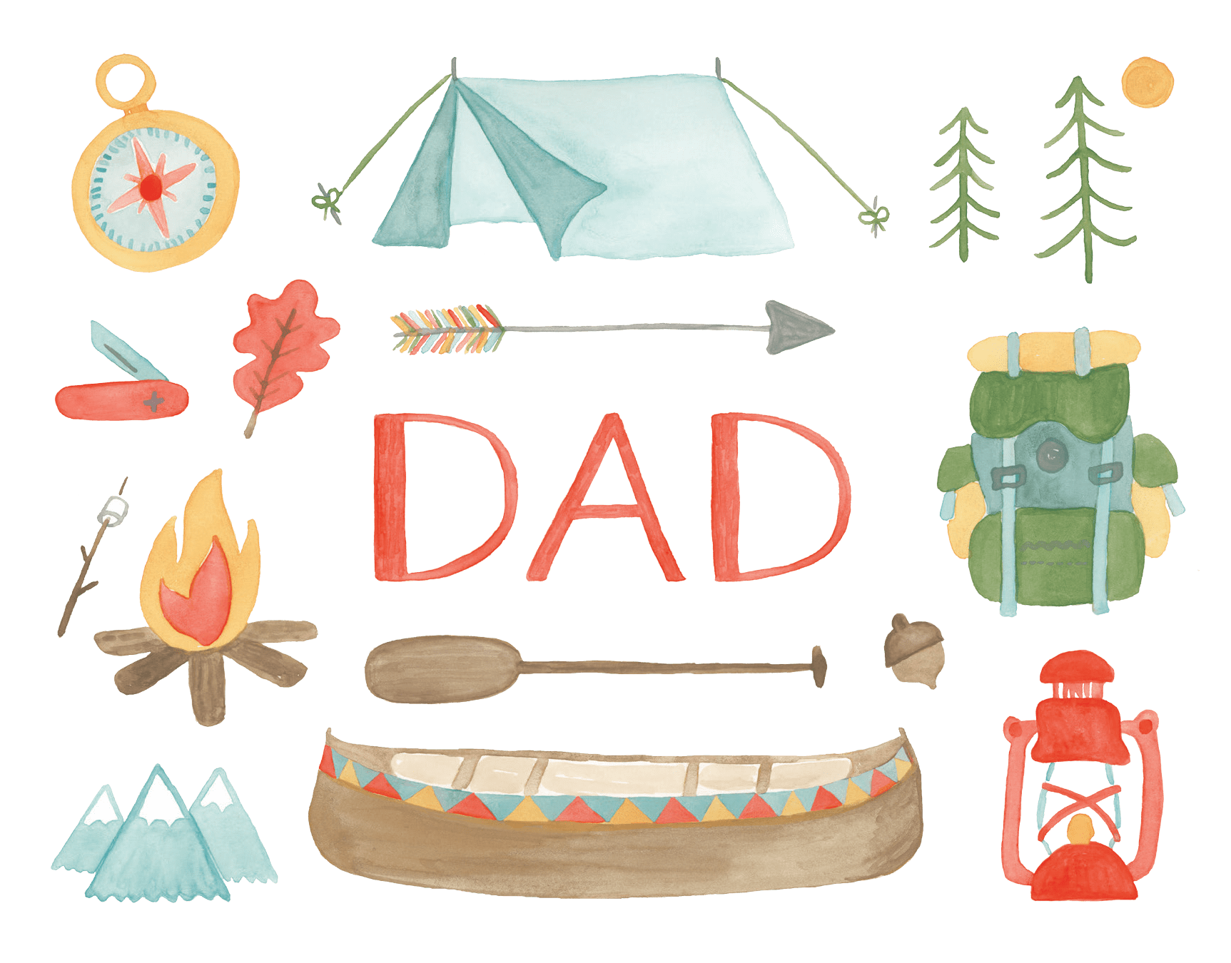 Dad Camping