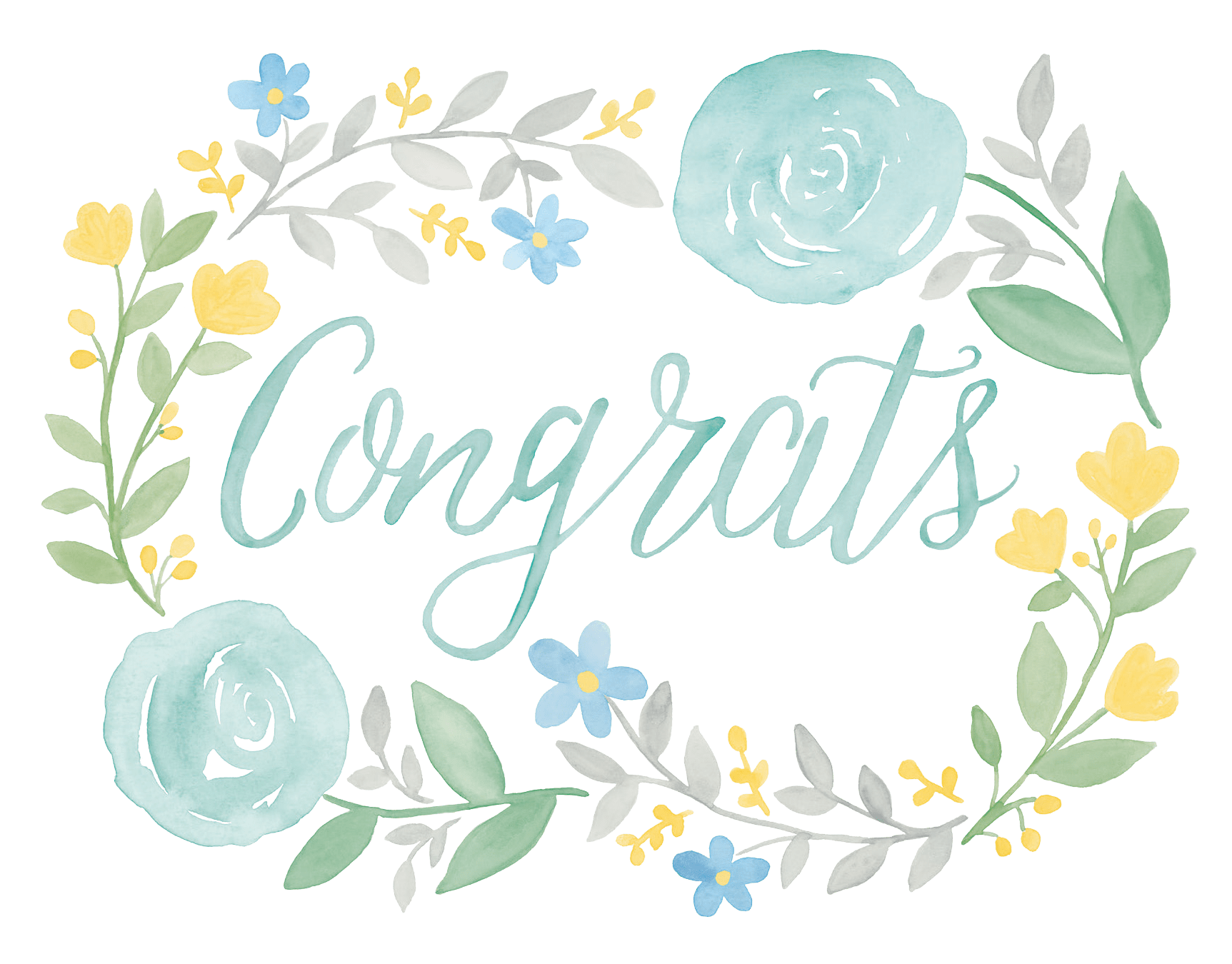 Floral Congrats