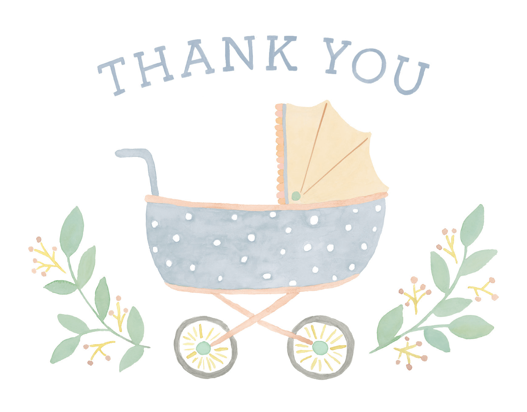 Thank You Baby Carriage
