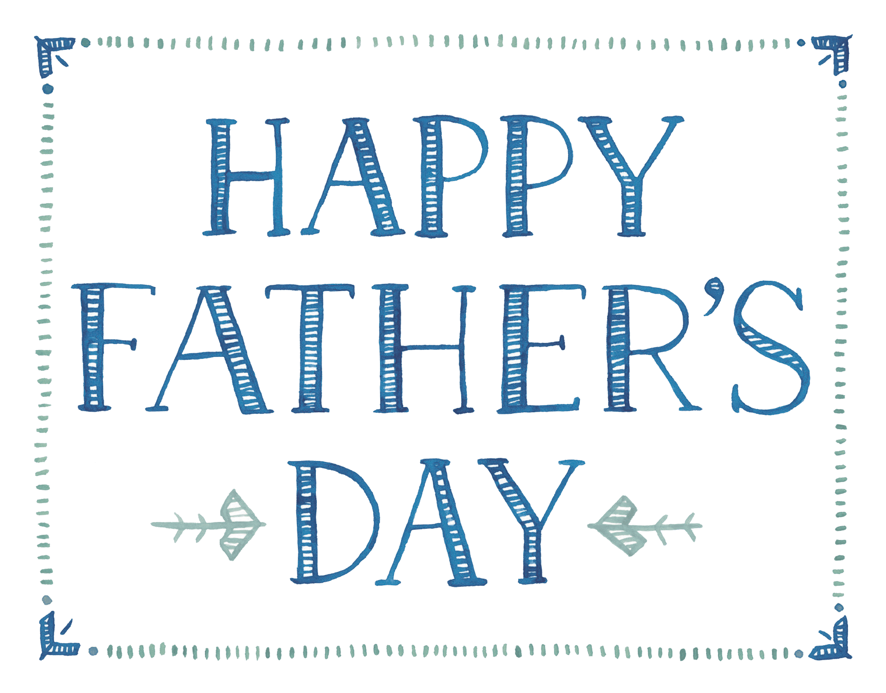 Watercolor Father's Day