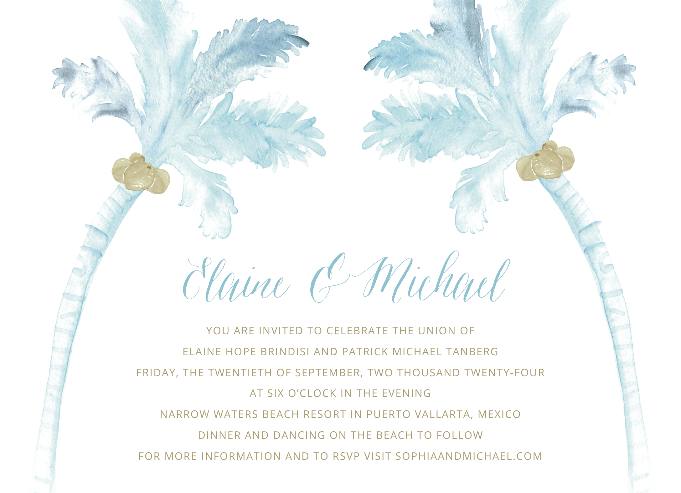Palm Tree Wedding