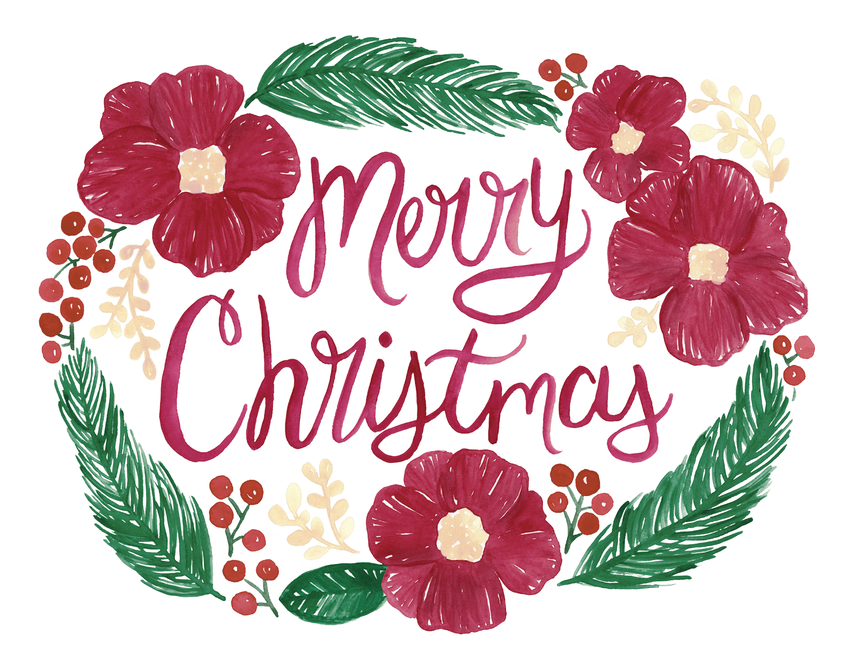 Painted Christmas Wreath