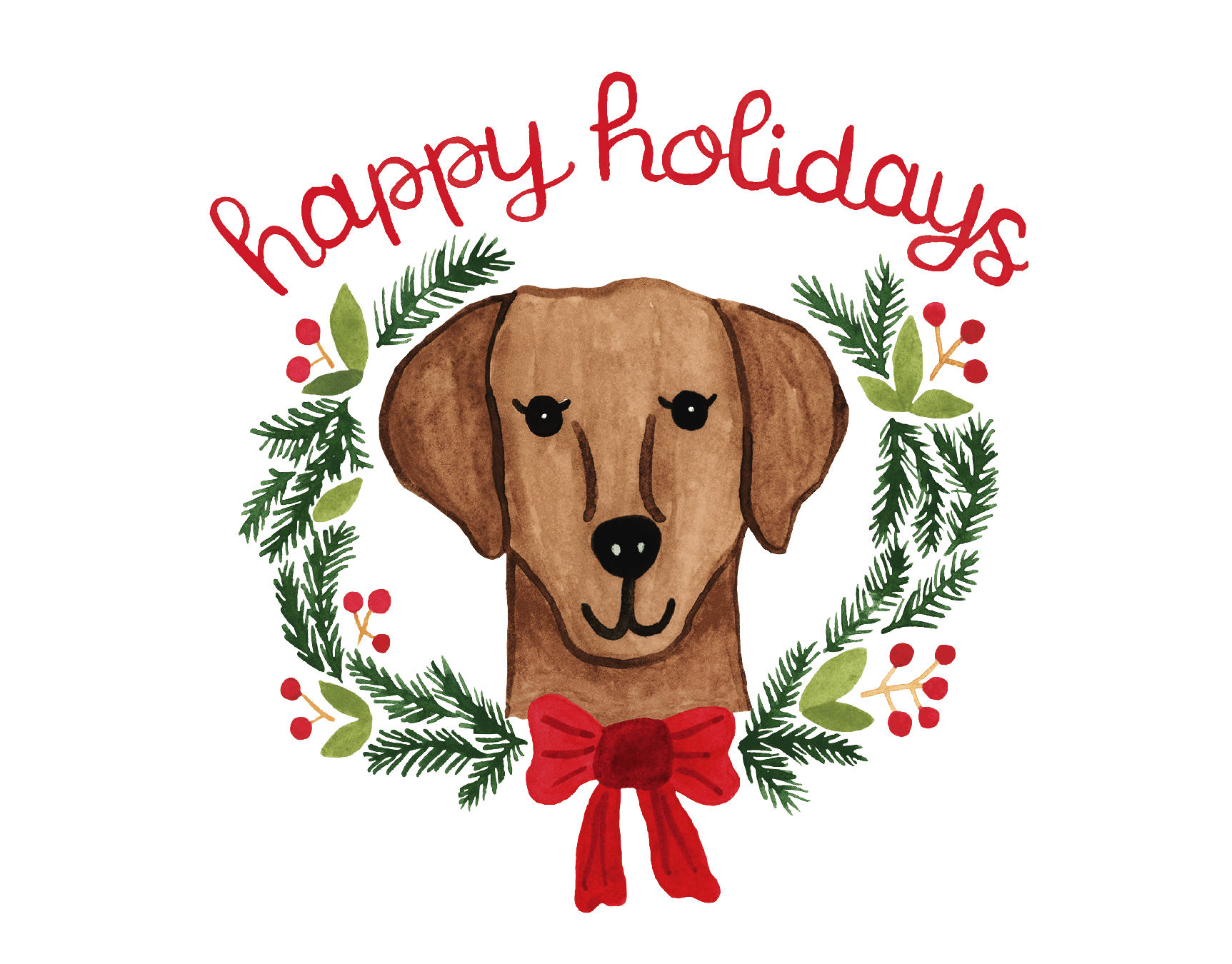 Holiday Chocolate Lab