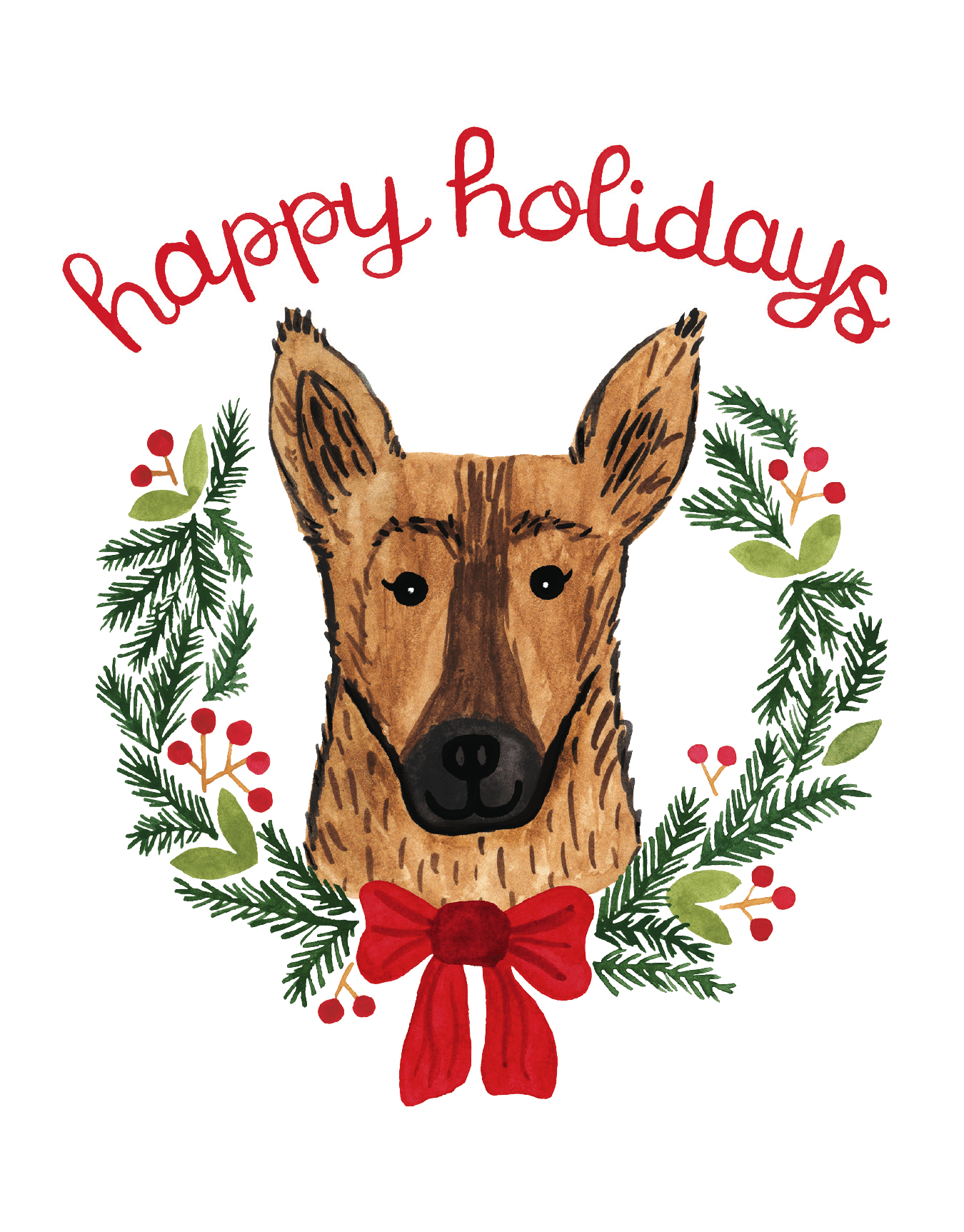 Holiday German Shepherd