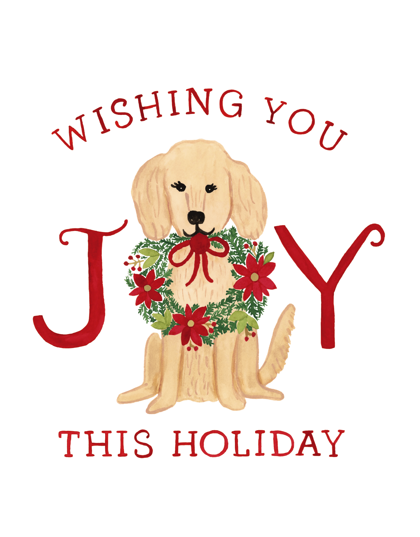 Holiday Golden Retriever 
