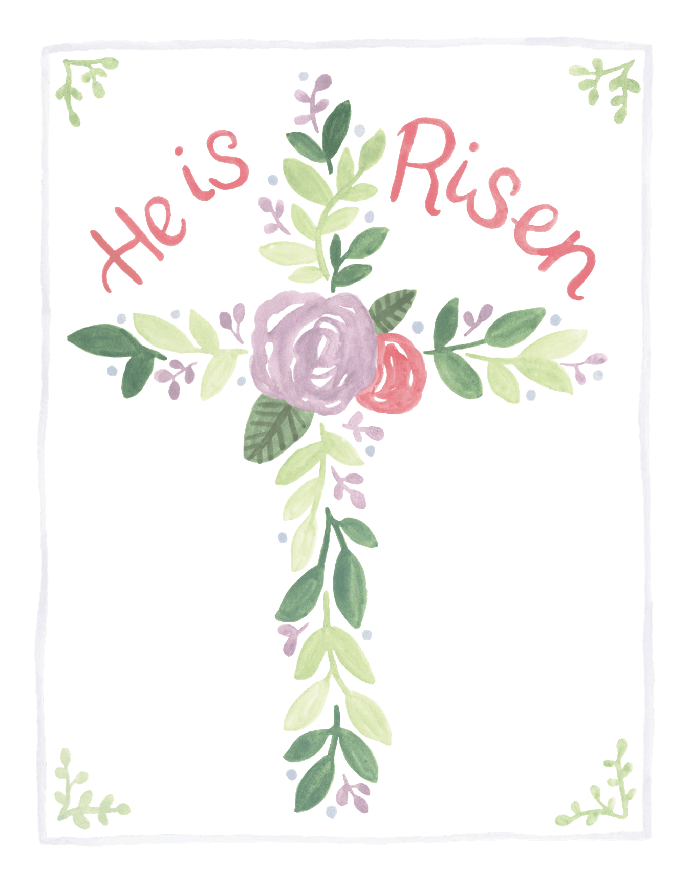 Floral Cross