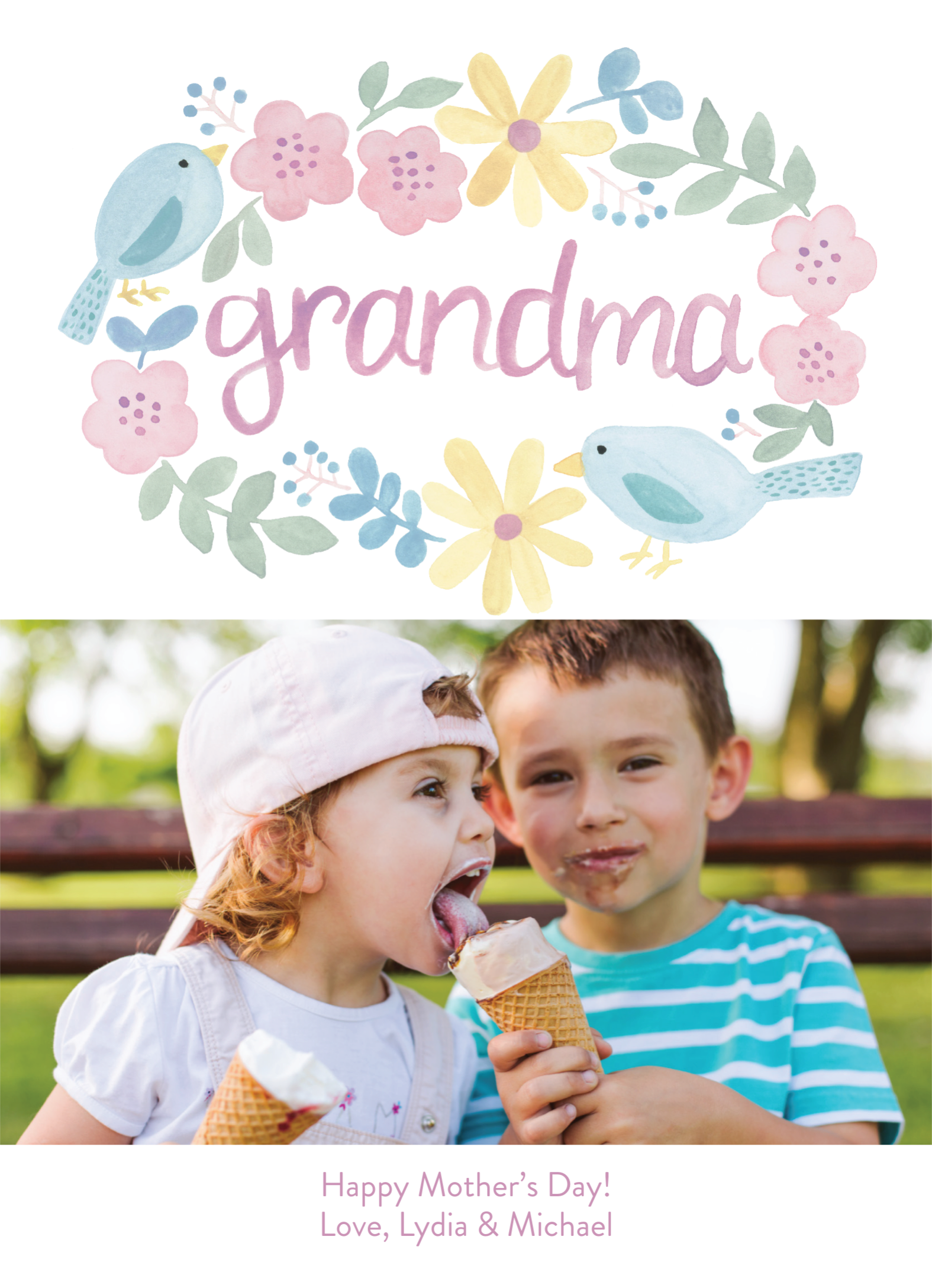 Grandma Bird Border
