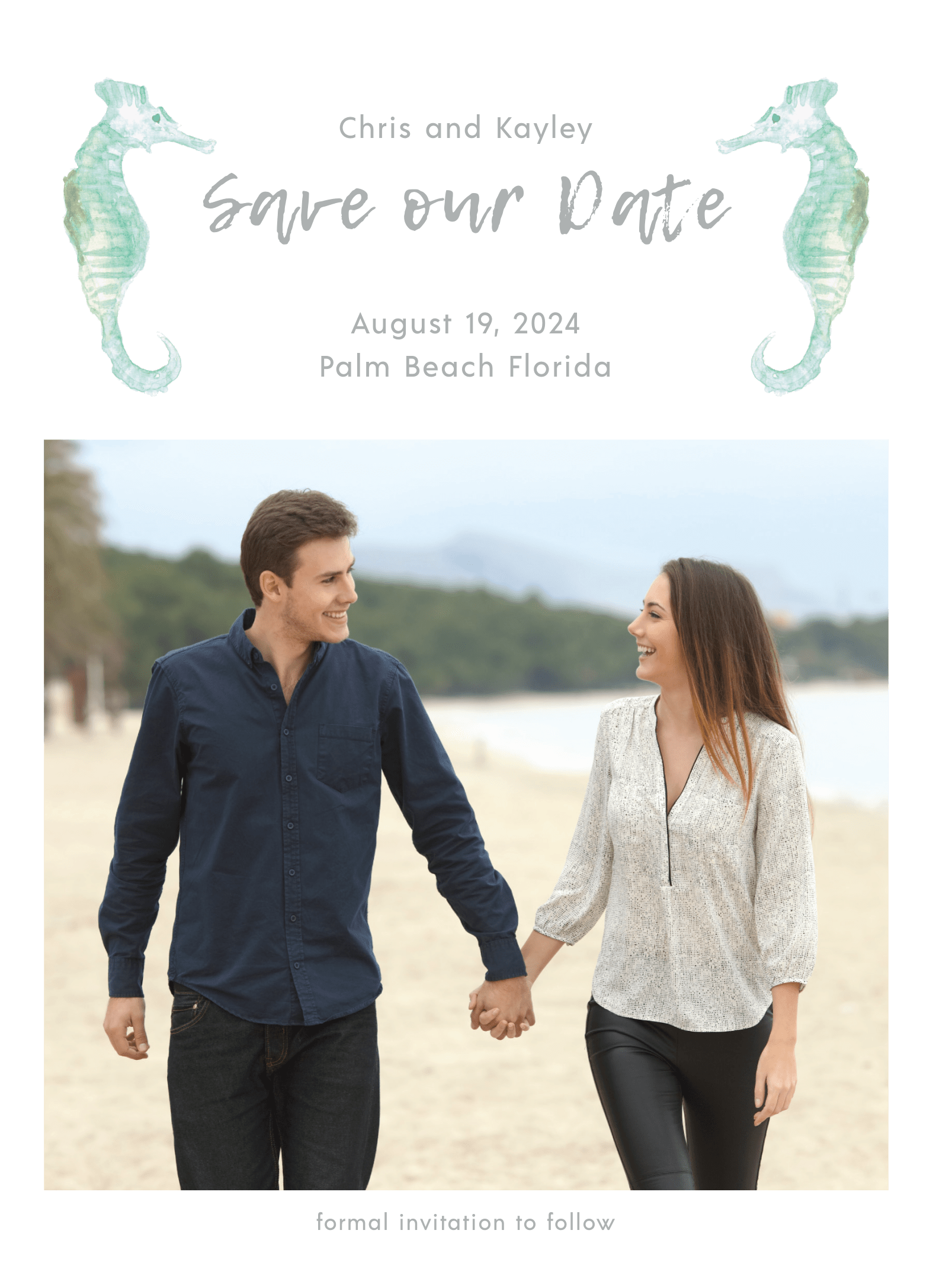 Seahorse Save The Date