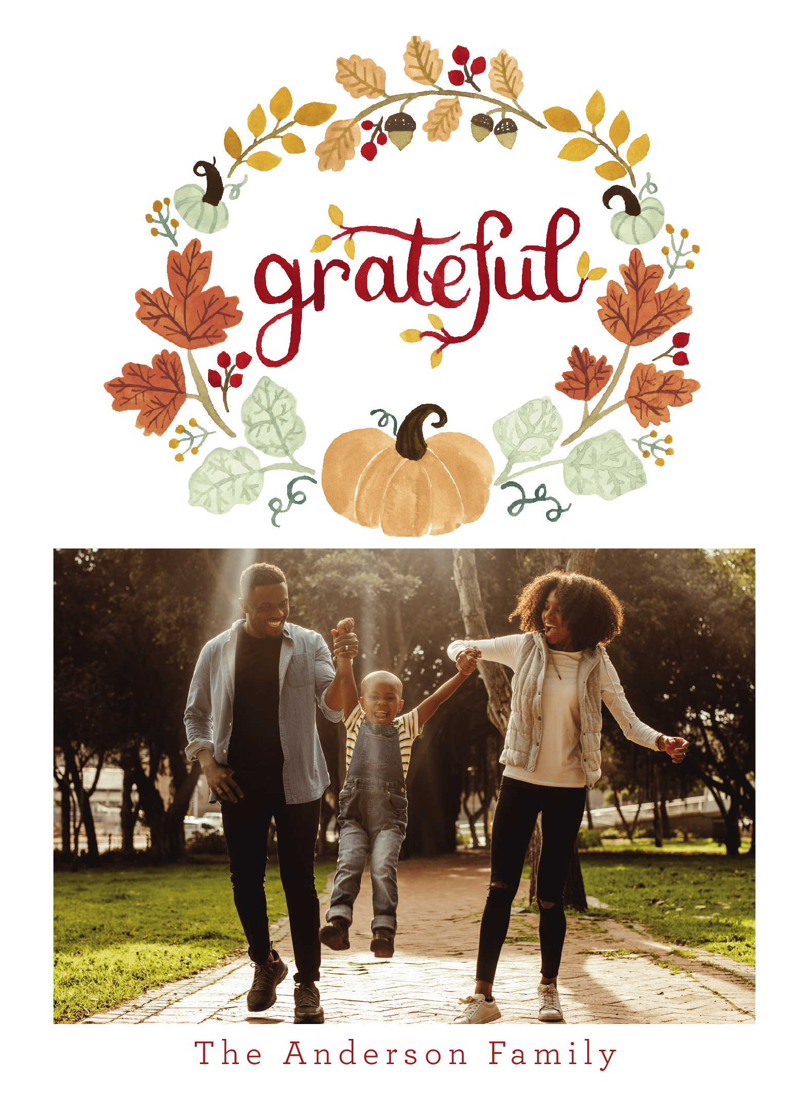 Grateful Pumpkin Wreath
