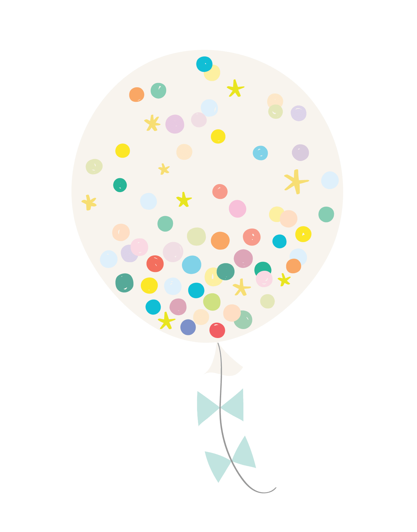 Confetti Balloon Cream
