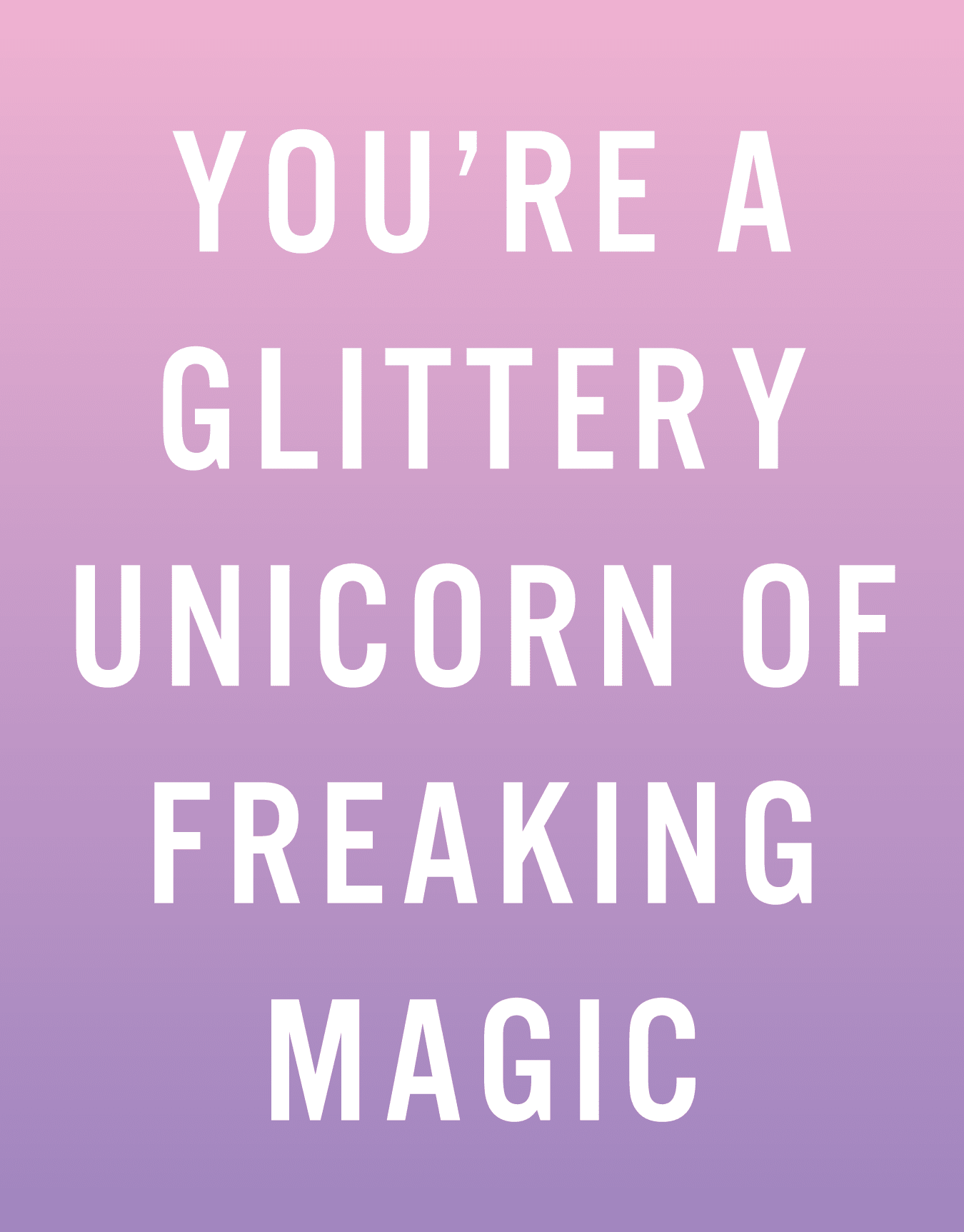 Glittery Unicorn