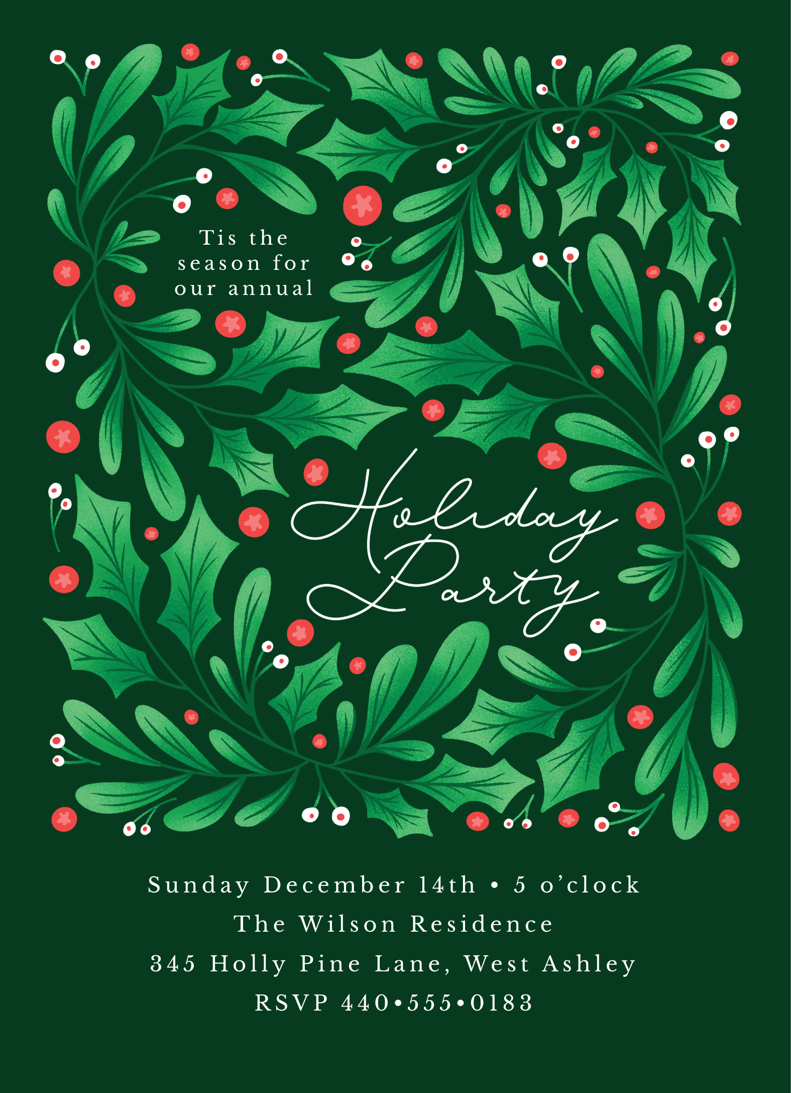Holly Holiday Party
