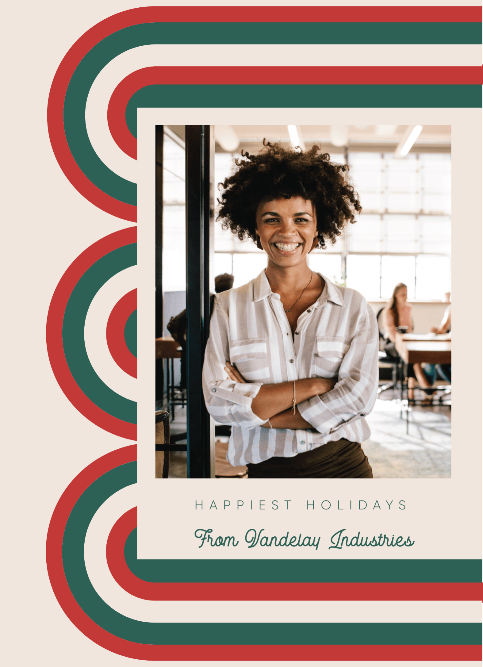 Retro Happy Holidays Business