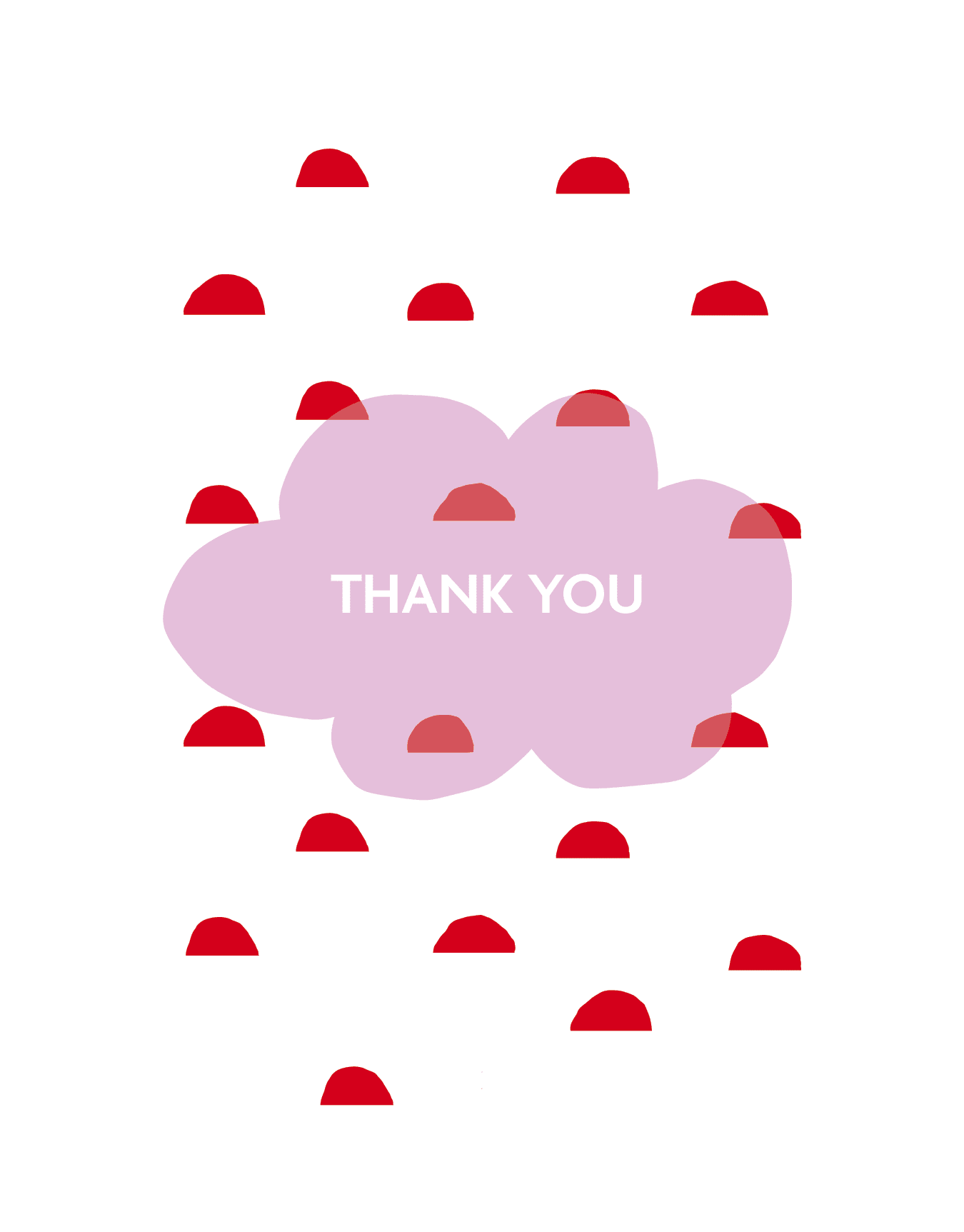 Pink Cloud Thank You