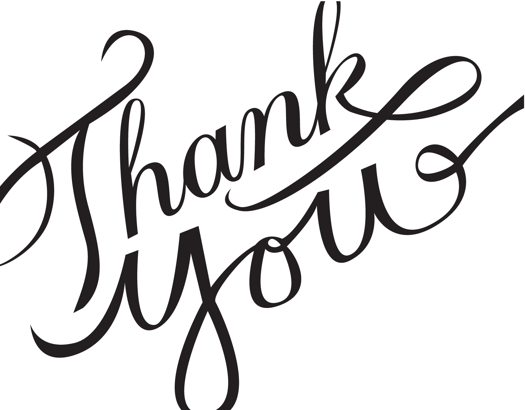 Thank You Calligraphy