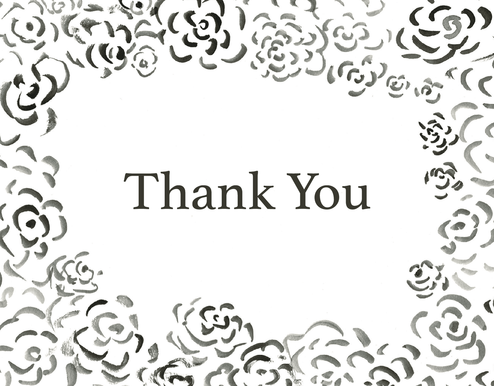 Wedding Thank You Black