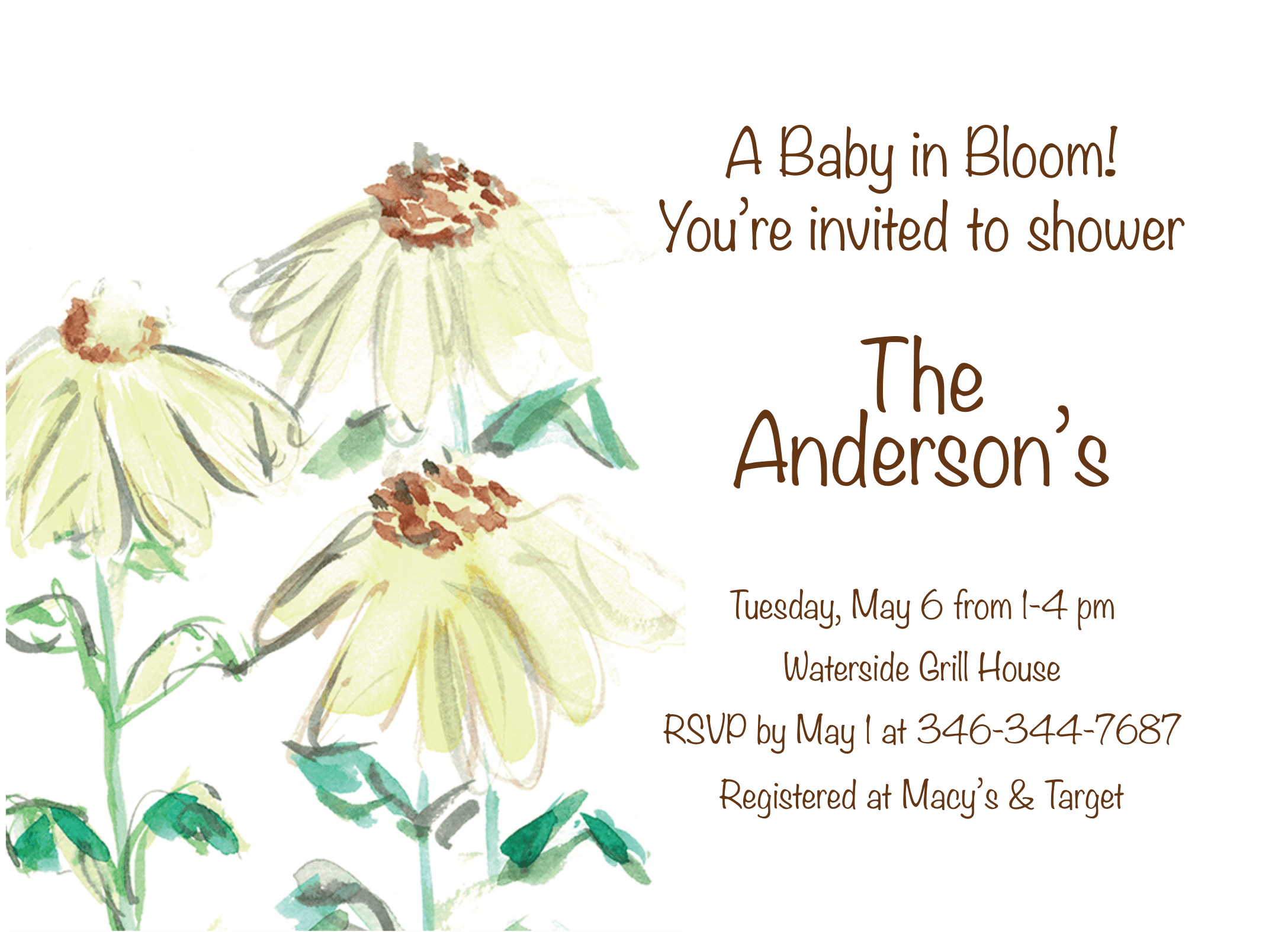 Baby Shower Daisies