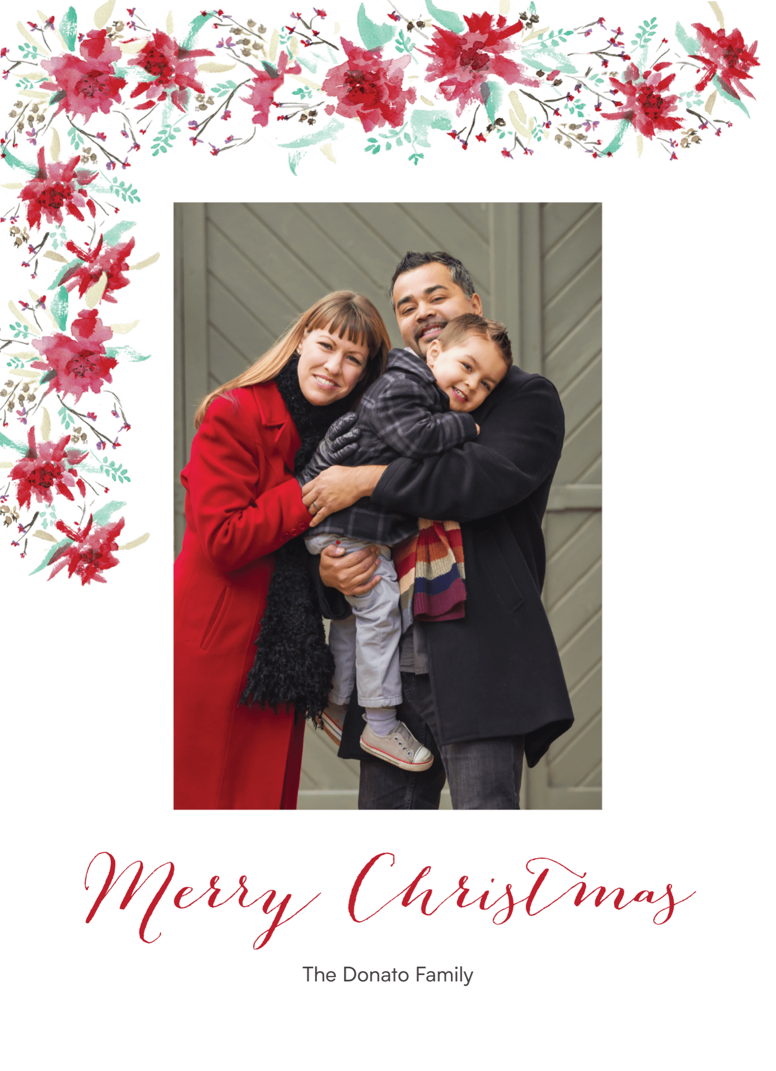 Christmas Floral Frame