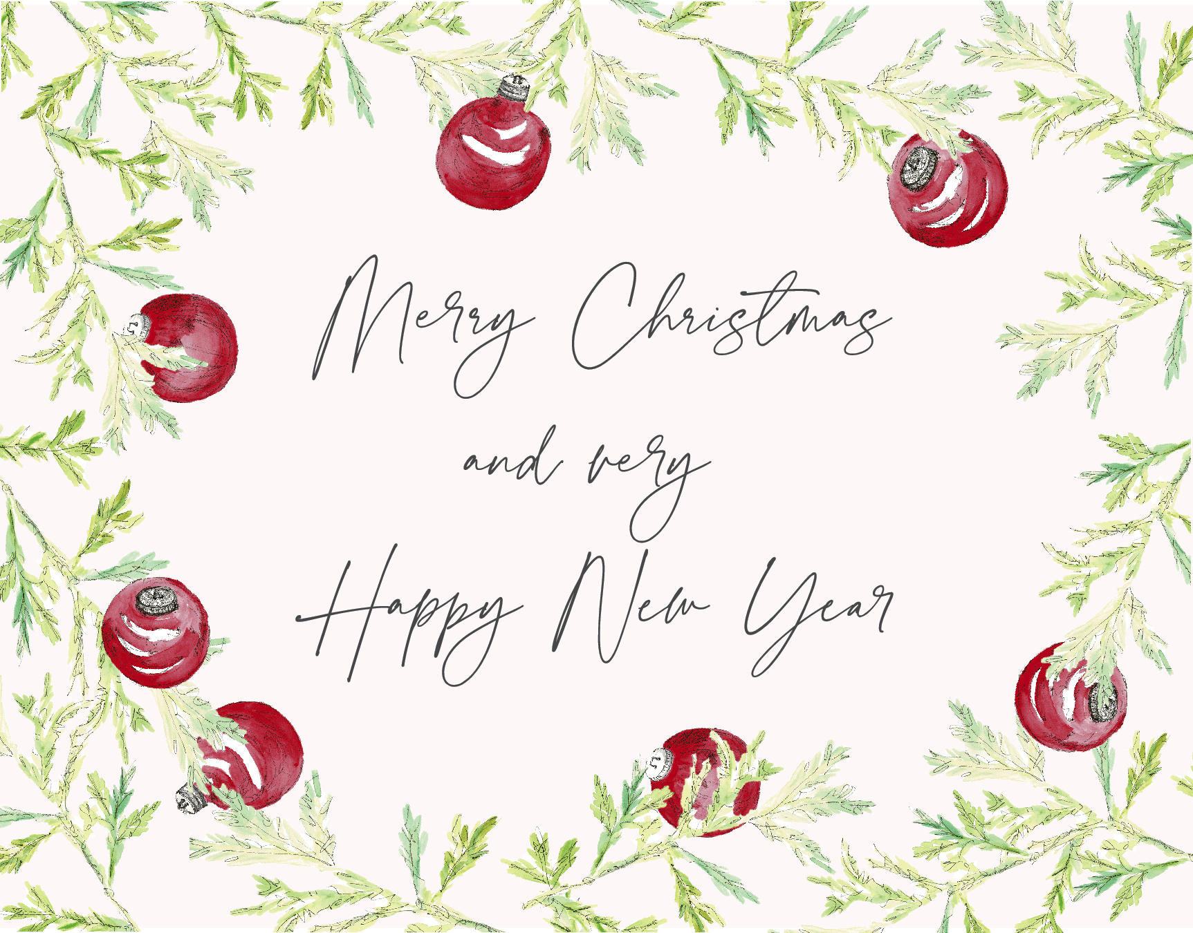 Evergreen Merry Christmas