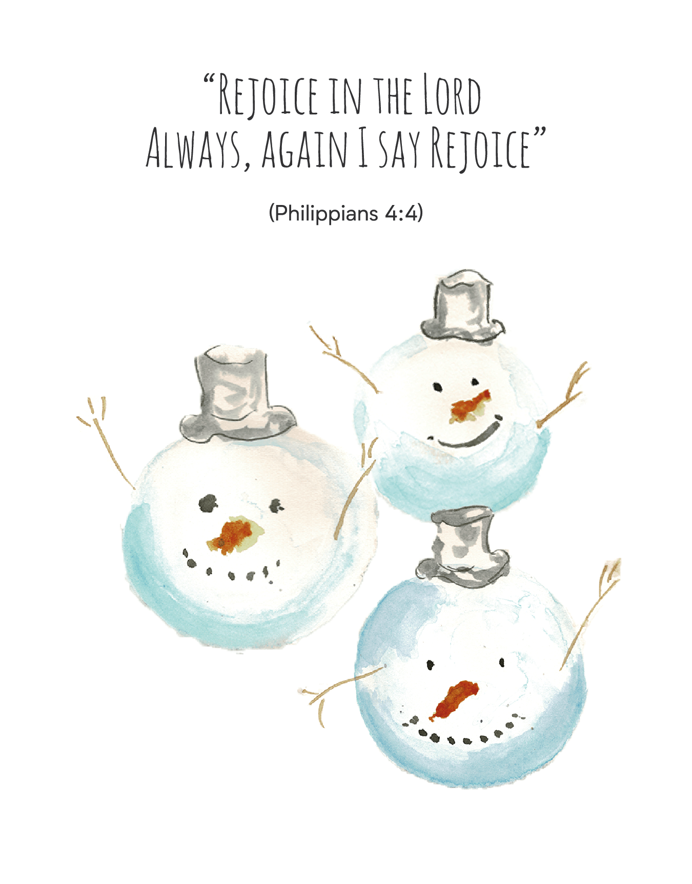 Rejoicing Snowmen