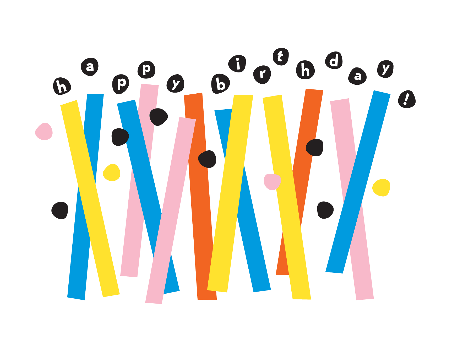 Abstract Birthday Candles